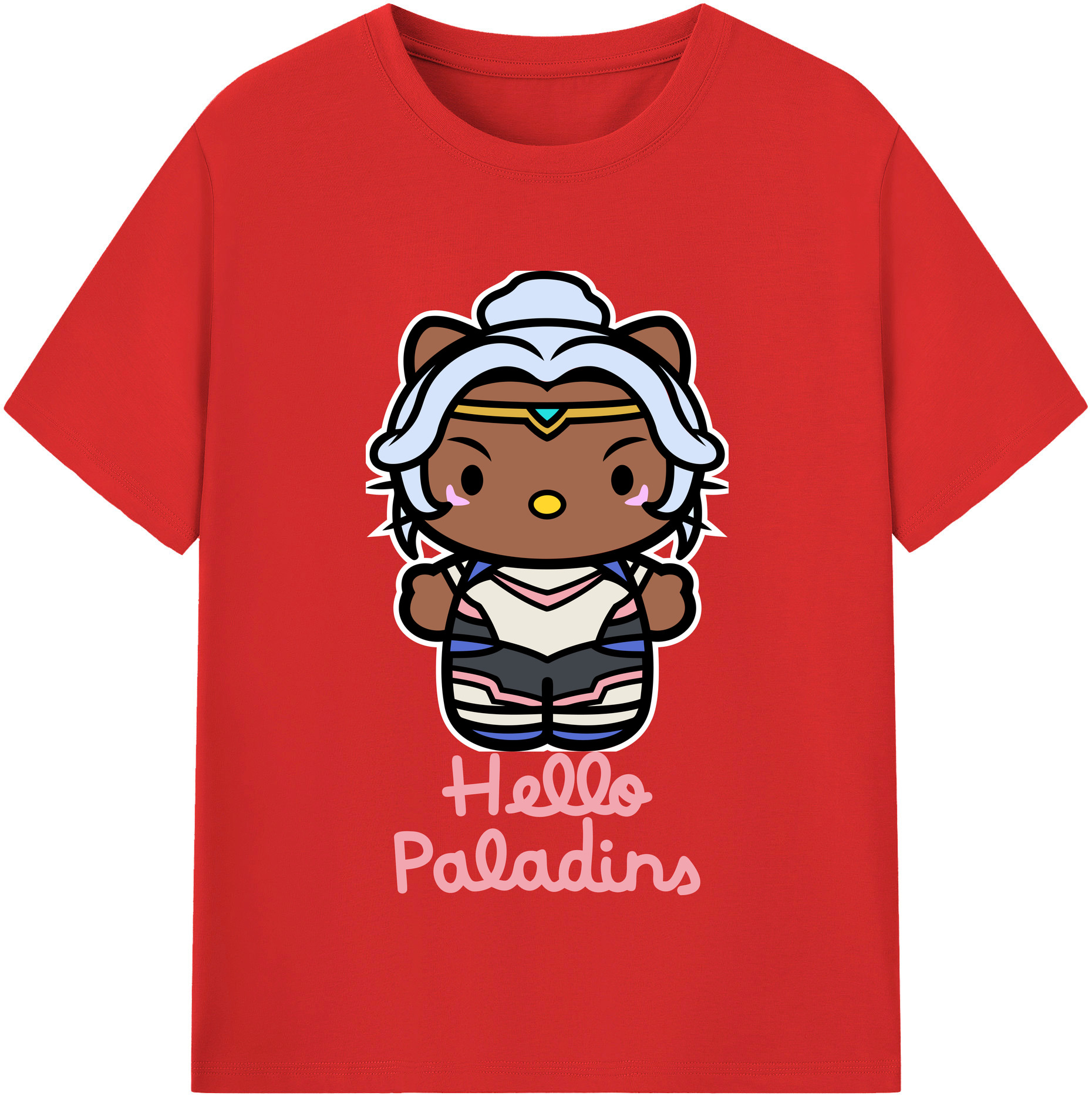 （画像用） Hello Kitty ハローキティ レディースカジュアルプリントTシャツ（綿100％）