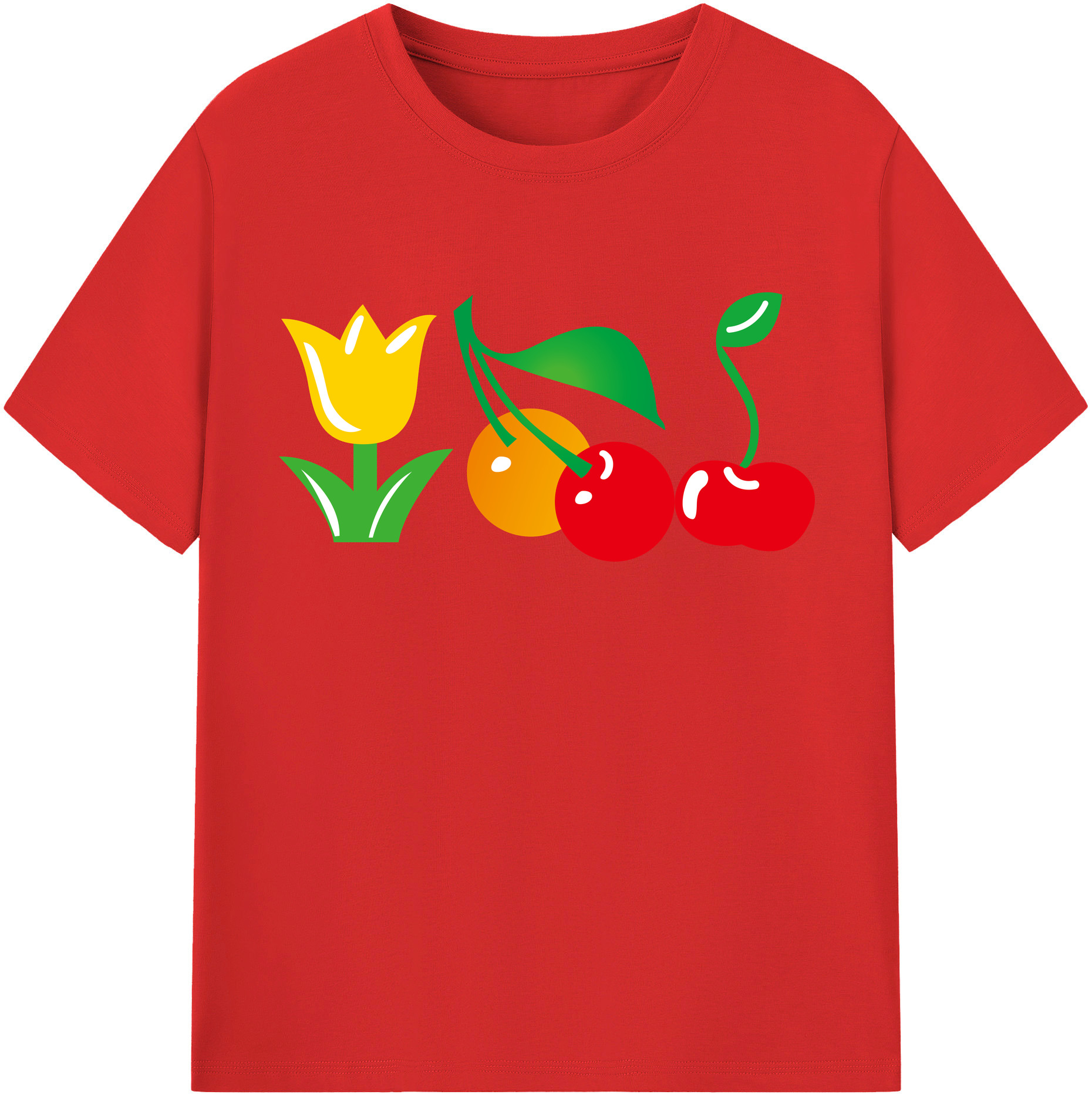 （画像用） Hello Kitty ハローキティ レディースカジュアルプリントTシャツ（綿100％）