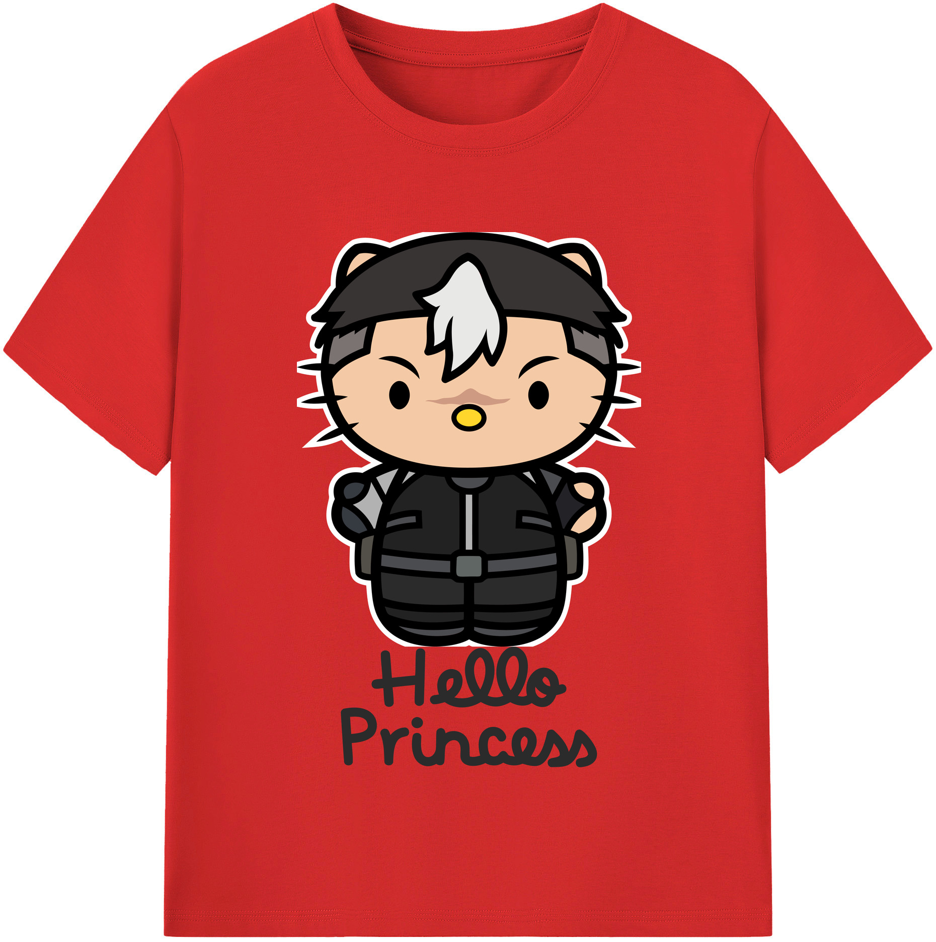 （画像用） Hello Kitty ハローキティ レディースカジュアルプリントTシャツ（綿100％）