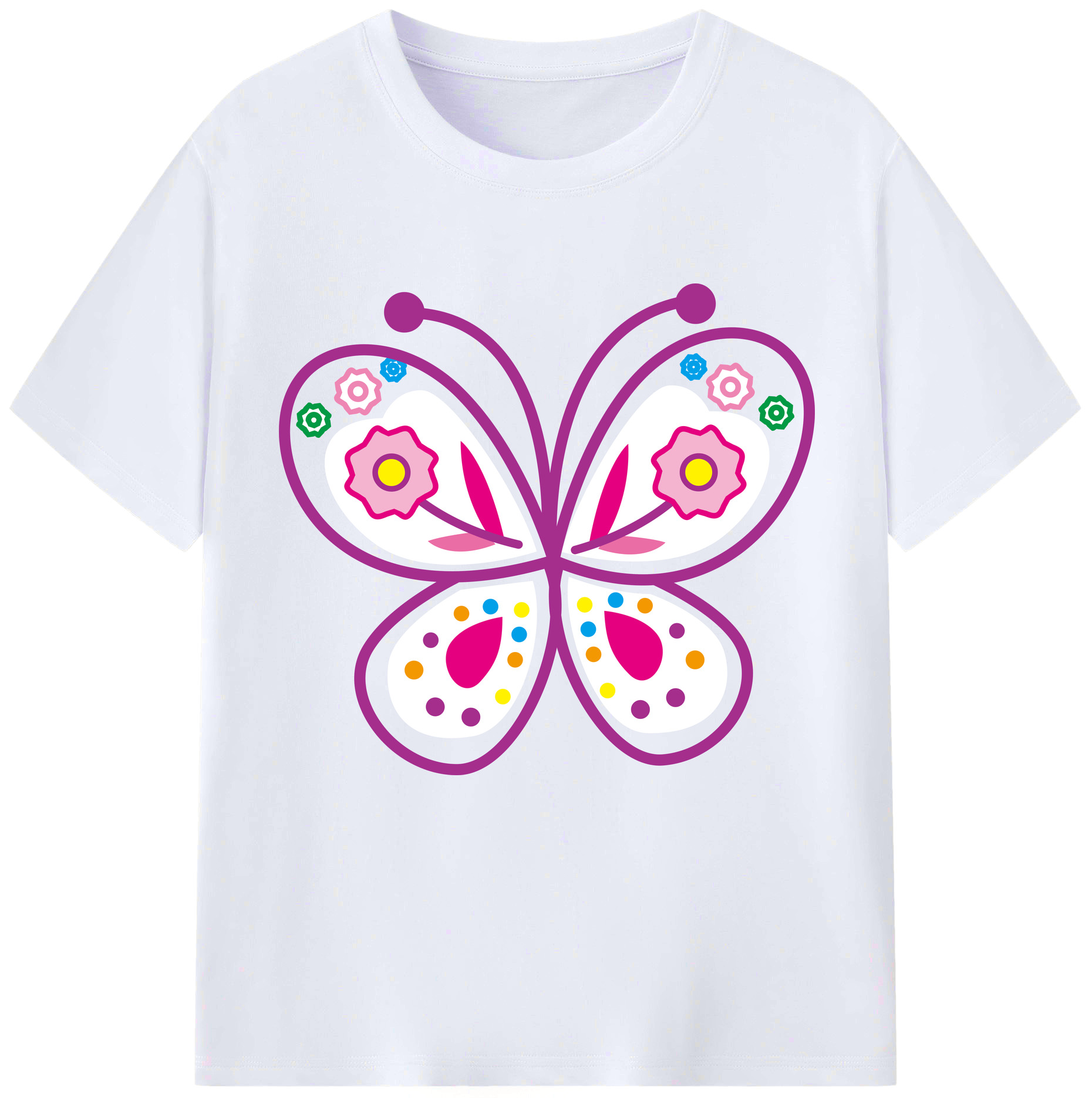 （画像用） Hello Kitty ハローキティ レディースカジュアルプリントTシャツ（綿100％）