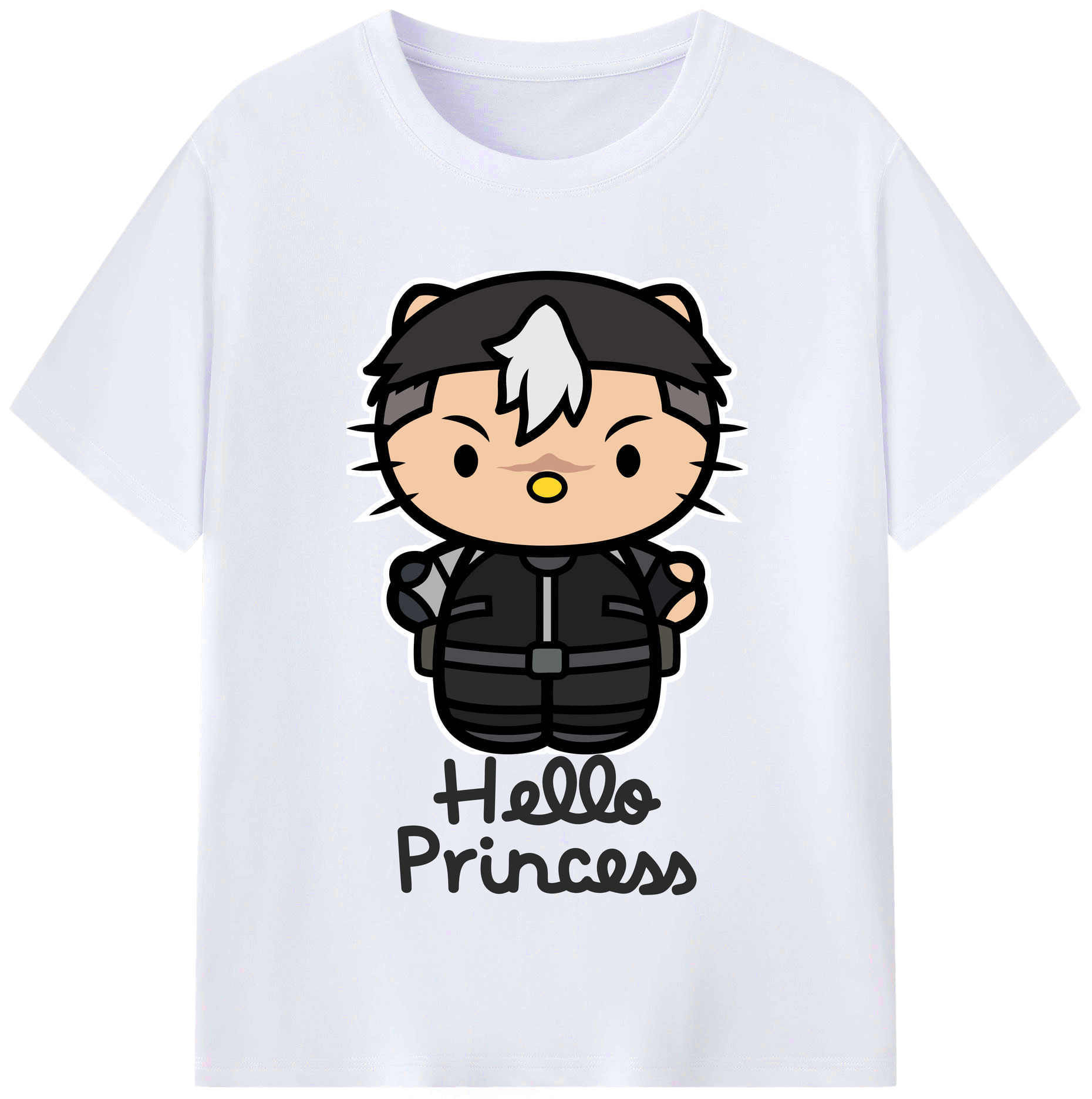 （画像用） Hello Kitty ハローキティ レディースカジュアルプリントTシャツ（綿100％）