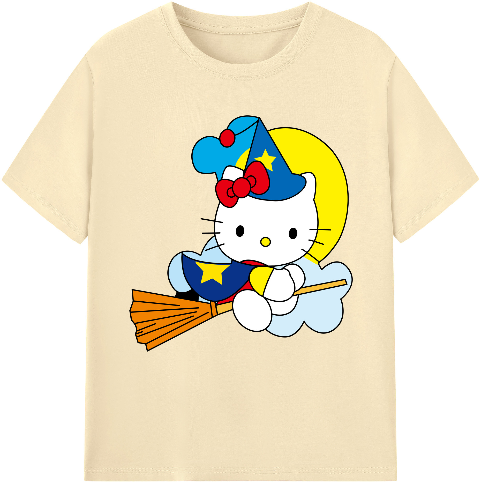 （画像用） Hello Kitty ハローキティ 綿100％半袖Tシャツ（フロントプリント）