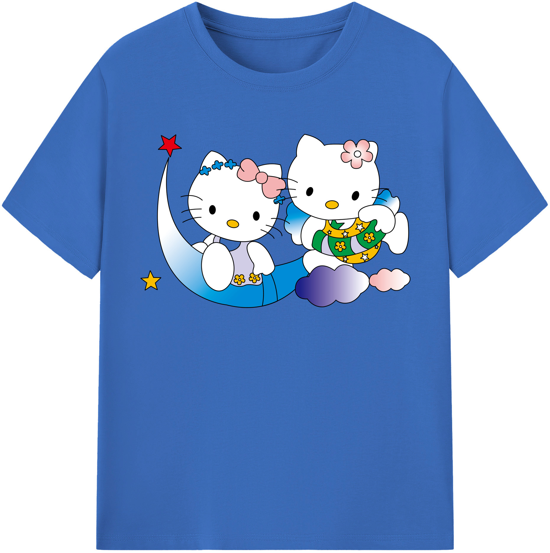 （画像用） Hello Kitty ハローキティ 綿100％半袖Tシャツ（フロントプリント）