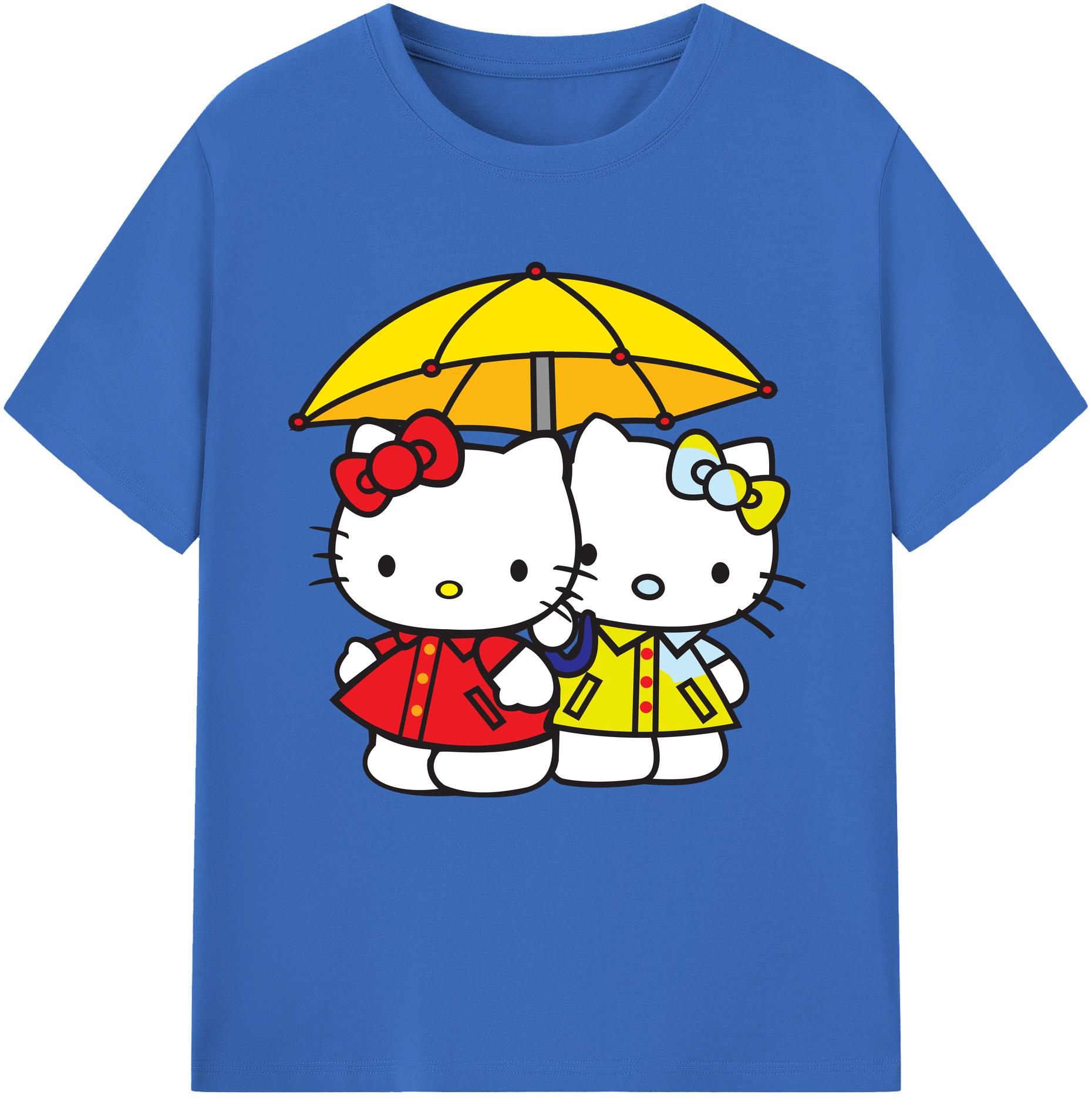 （画像用） Hello Kitty ハローキティ 綿100％半袖Tシャツ（フロントプリント）