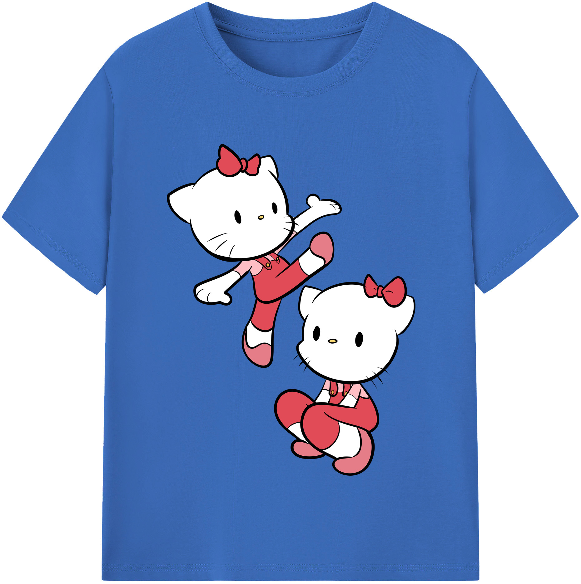 （画像用） Hello Kitty ハローキティ 綿100％半袖Tシャツ（フロントプリント）
