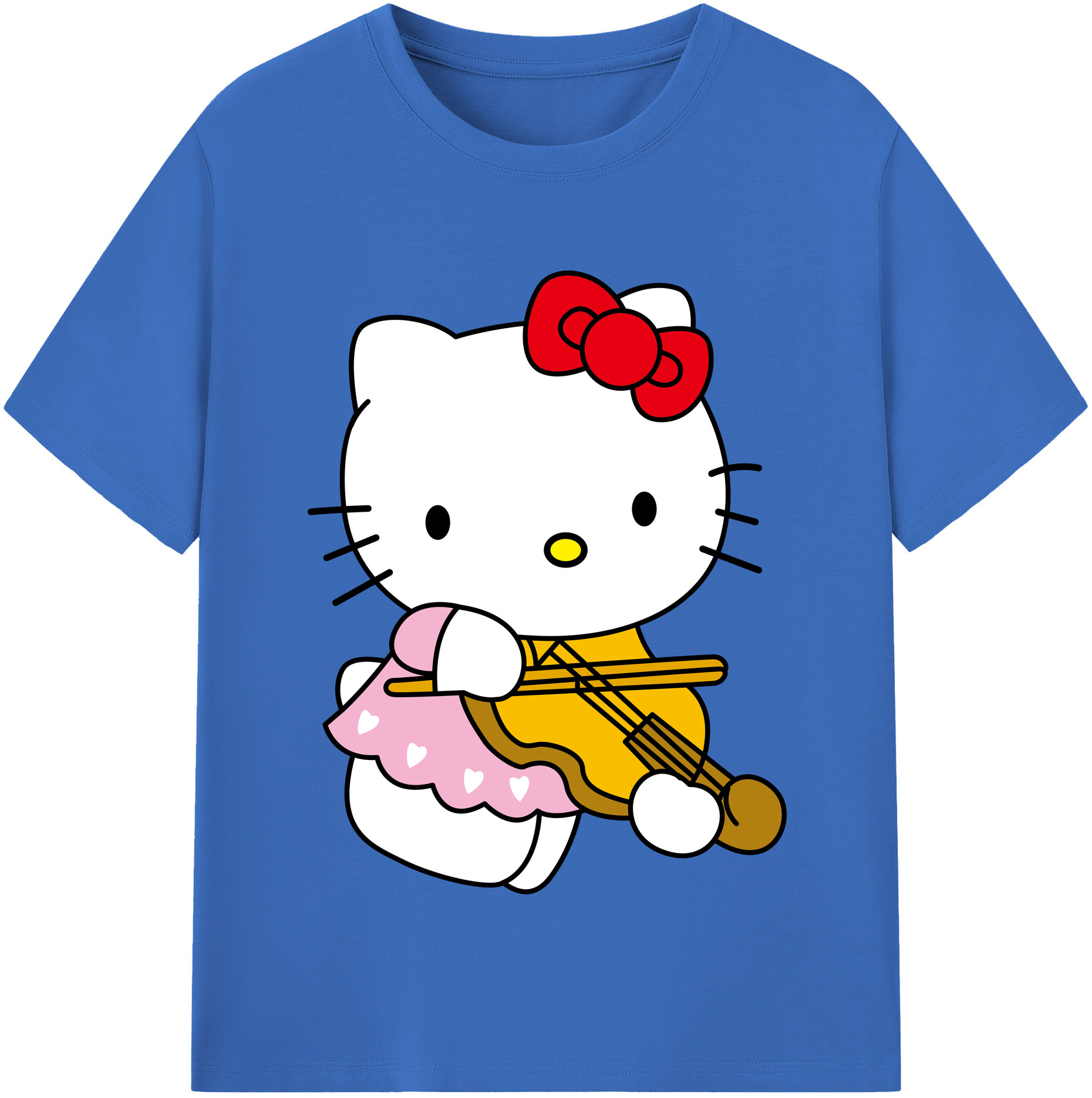 （画像用） Hello Kitty ハローキティ 綿100％半袖Tシャツ（フロントプリント）