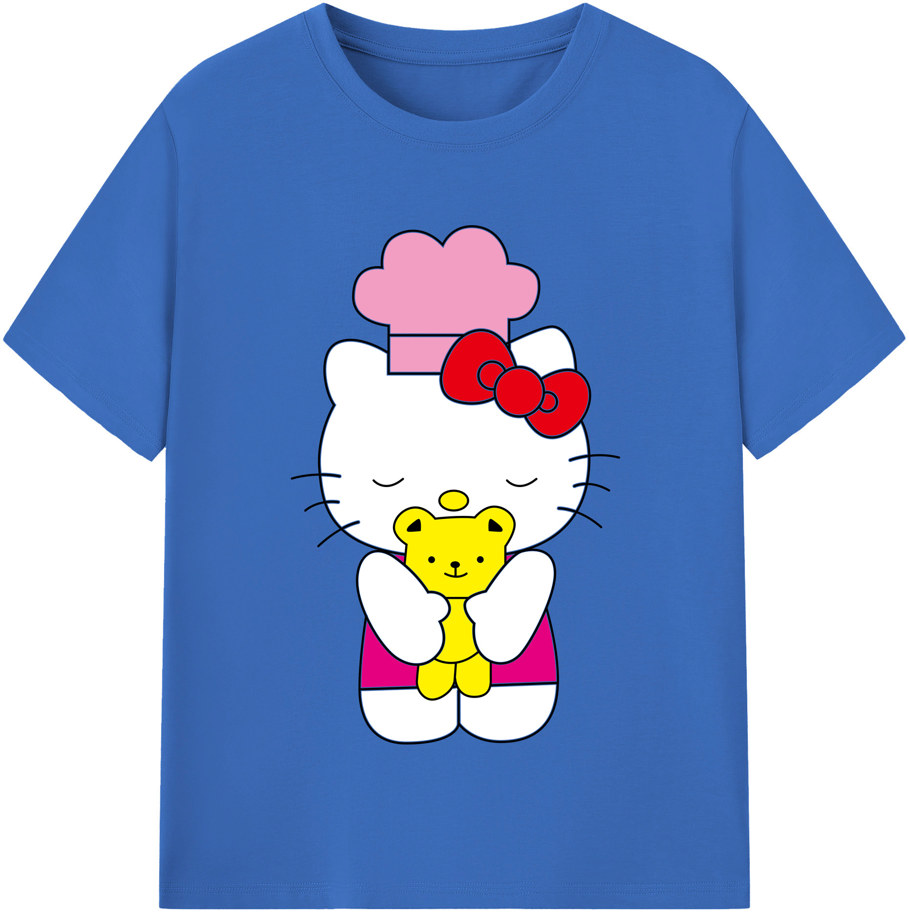 （画像用） Hello Kitty ハローキティ 綿100％半袖Tシャツ（フロントプリント）
