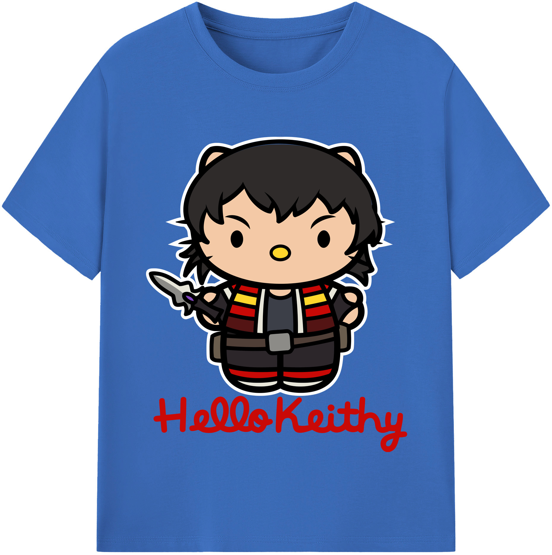（画像用） Hello Kitty ハローキティ 綿100％半袖Tシャツ（フロントプリント）
