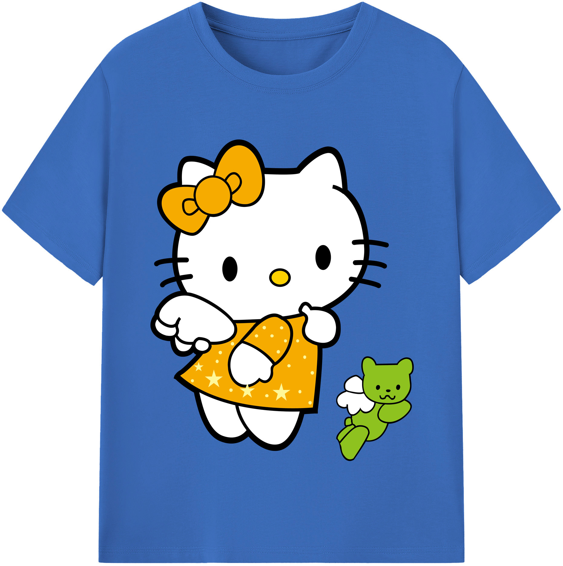 （画像用） Hello Kitty ハローキティ 綿100％半袖Tシャツ（フロントプリント）