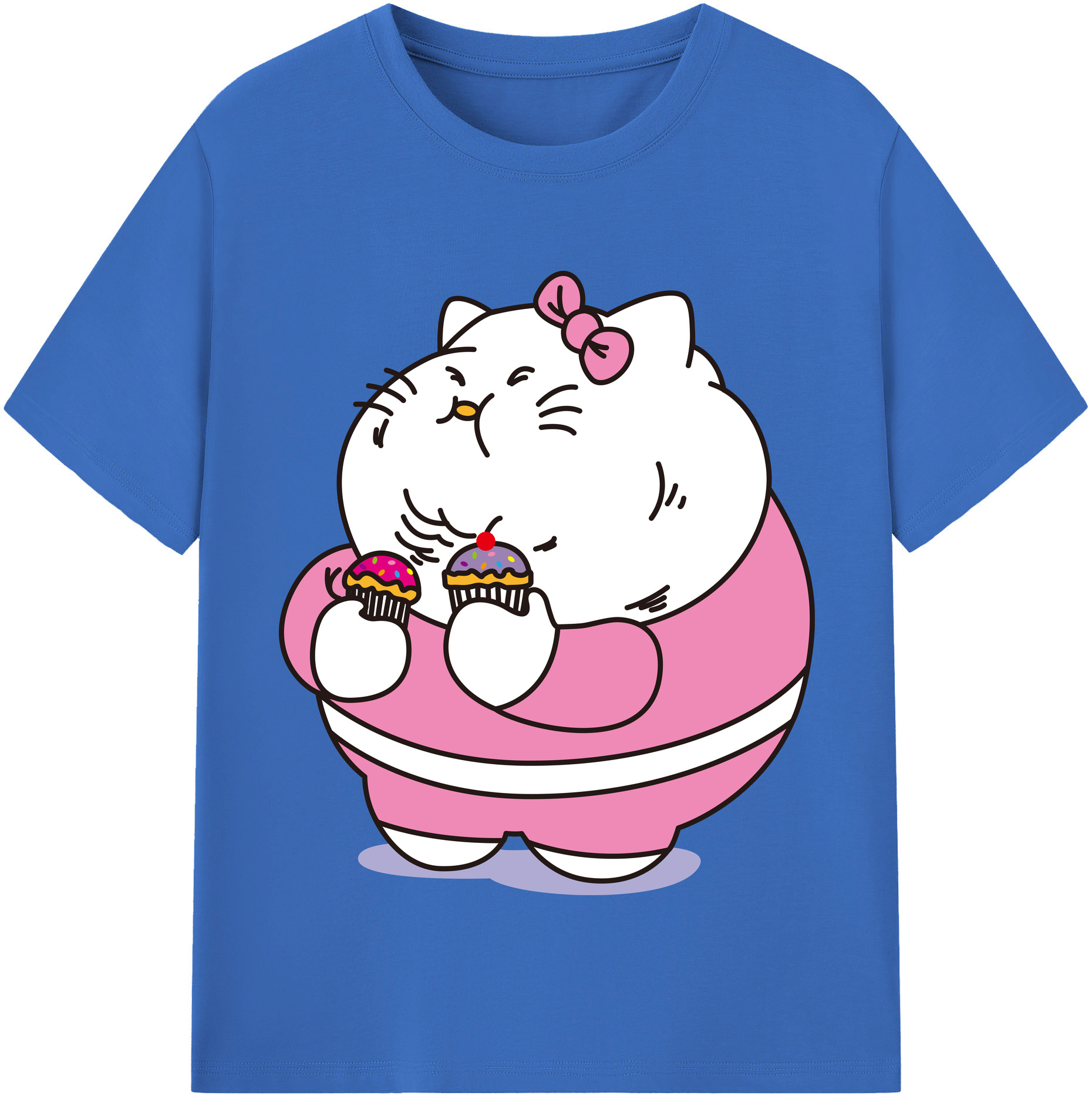 （画像用） Hello Kitty ハローキティ 綿100％半袖Tシャツ（フロントプリント）