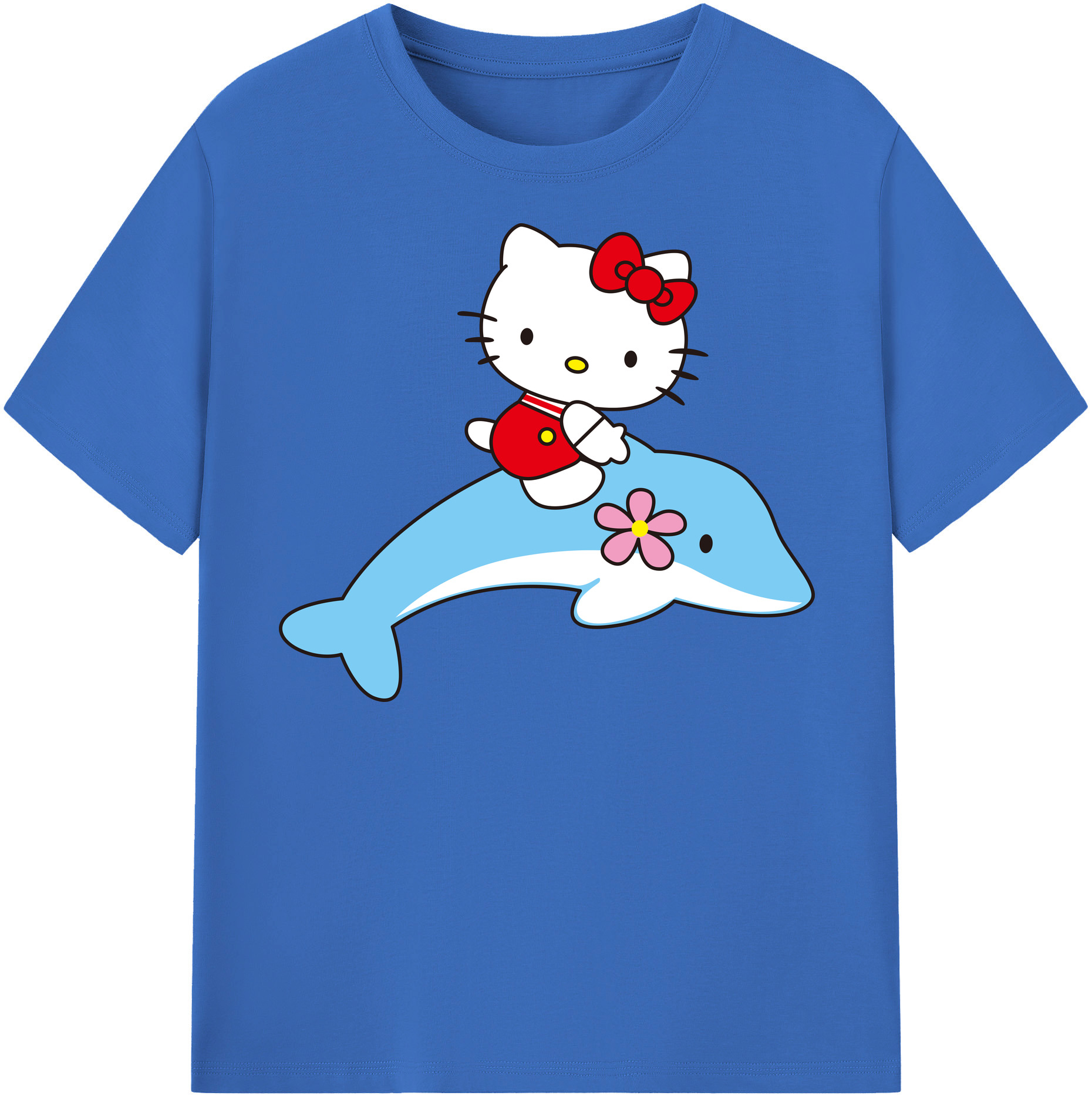 （画像用） Hello Kitty ハローキティ 綿100％半袖Tシャツ（フロントプリント）