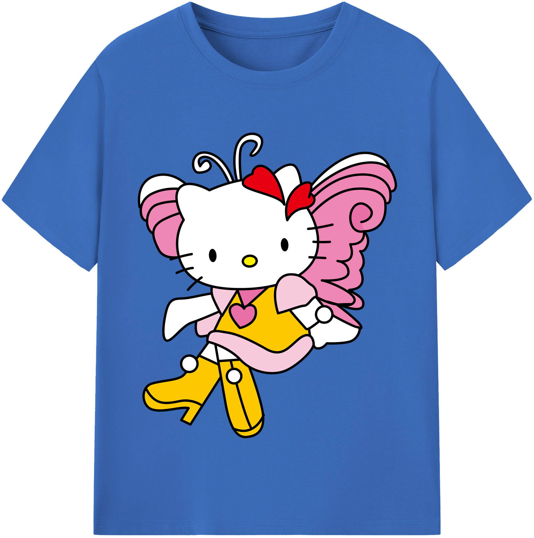 （画像用） Hello Kitty ハローキティ 綿100％半袖Tシャツ（フロントプリント）