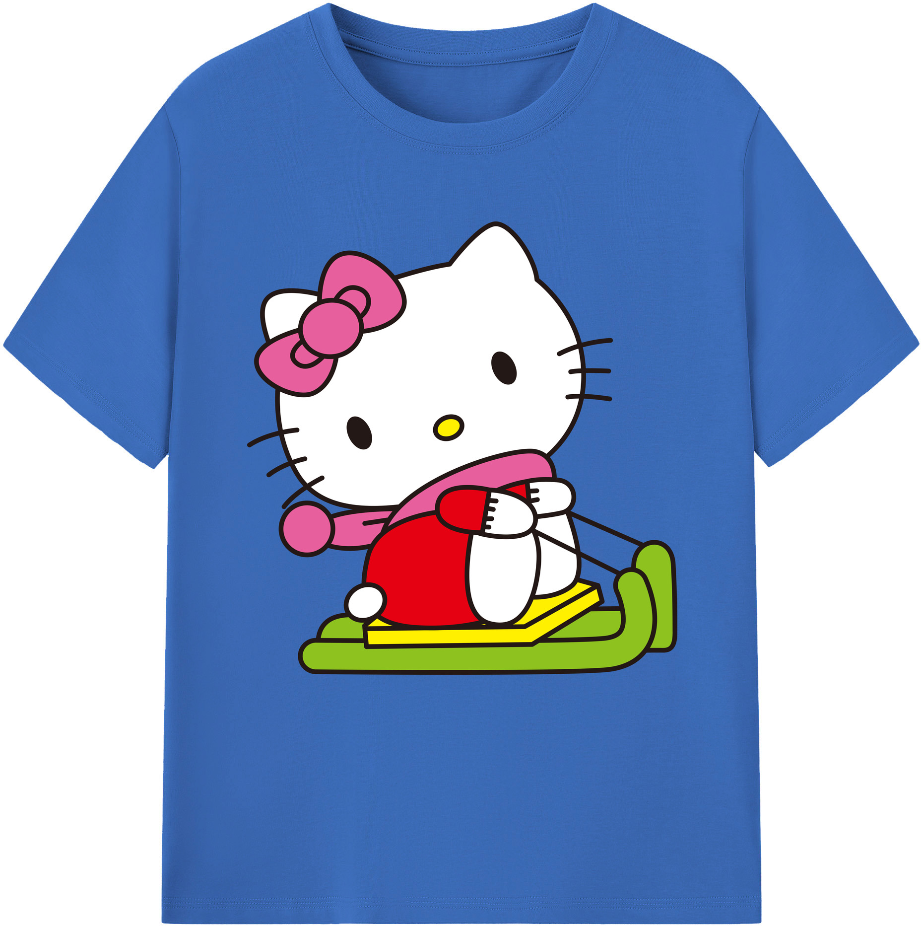 （画像用） Hello Kitty ハローキティ 綿100％半袖Tシャツ（フロントプリント）