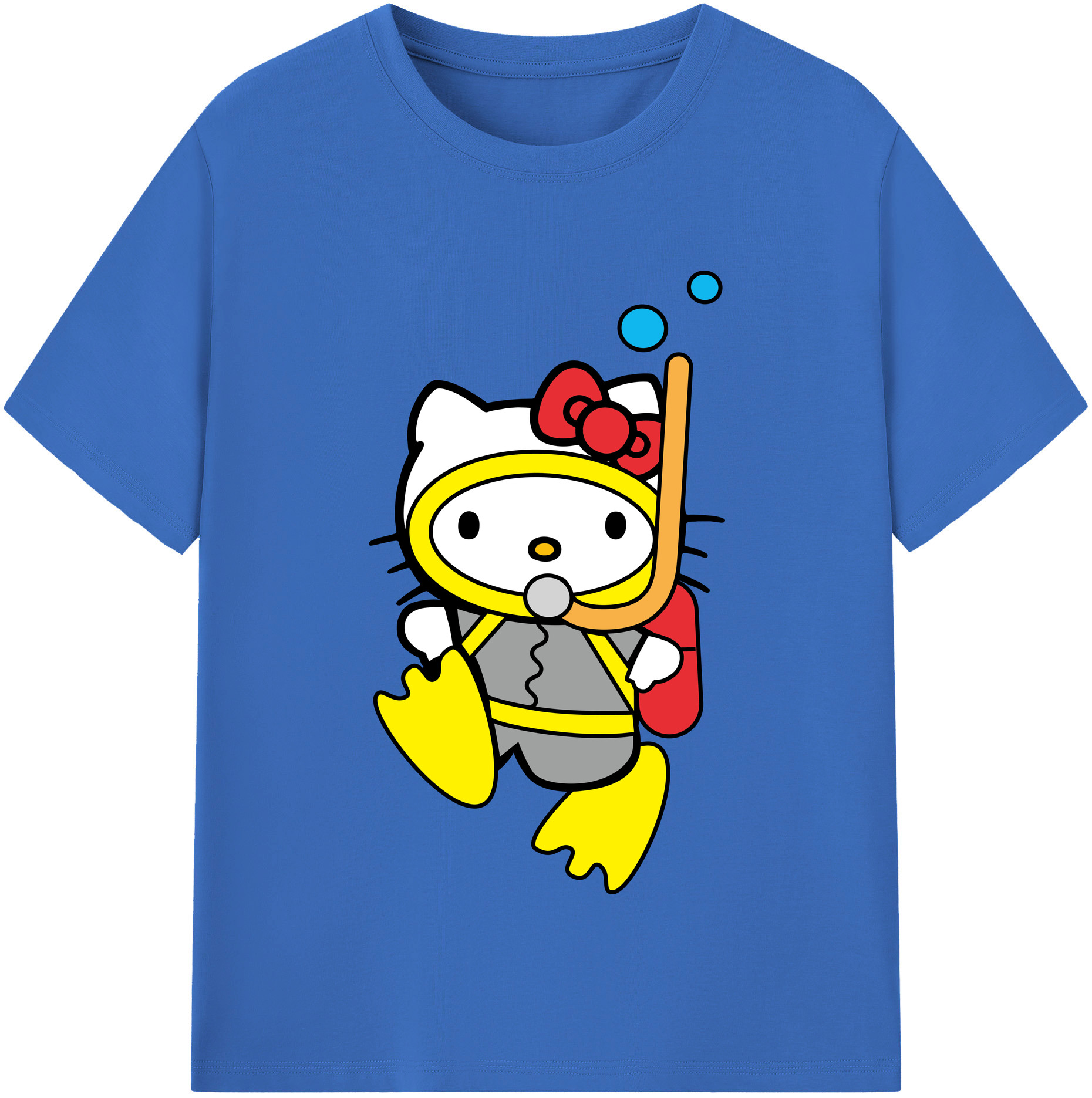（画像用） Hello Kitty ハローキティ 綿100％半袖Tシャツ（フロントプリント）
