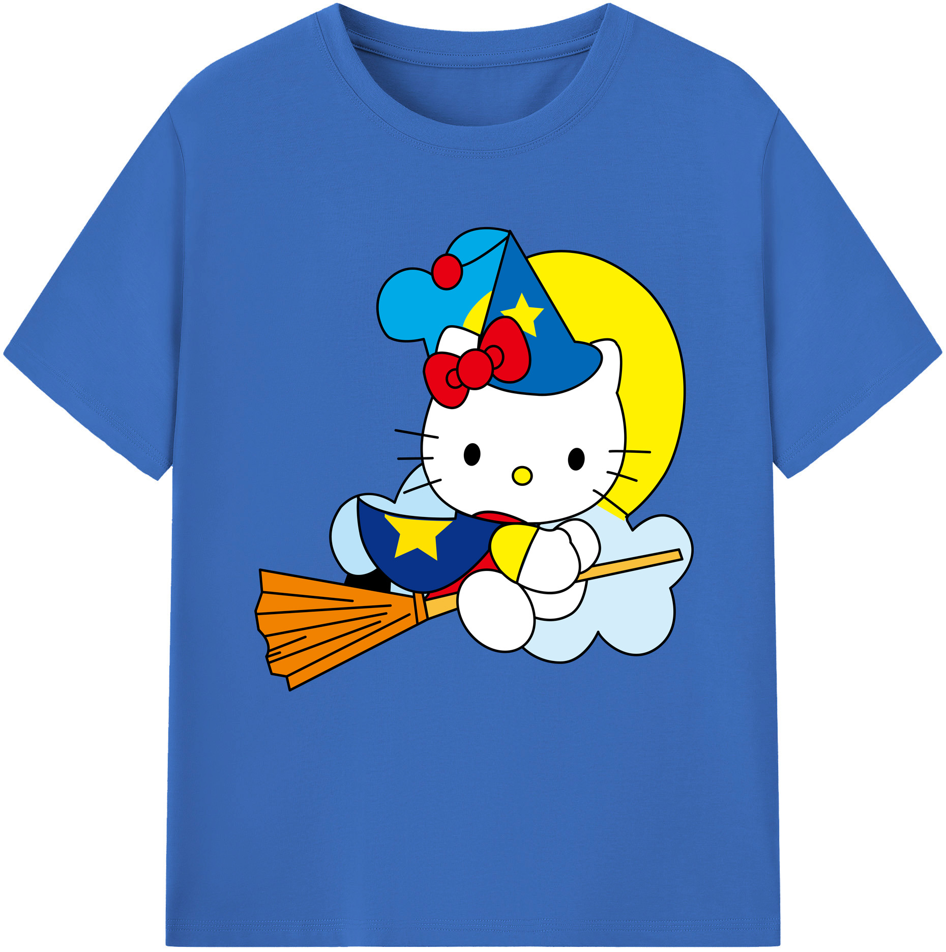 （画像用） Hello Kitty ハローキティ 綿100％半袖Tシャツ（フロントプリント）