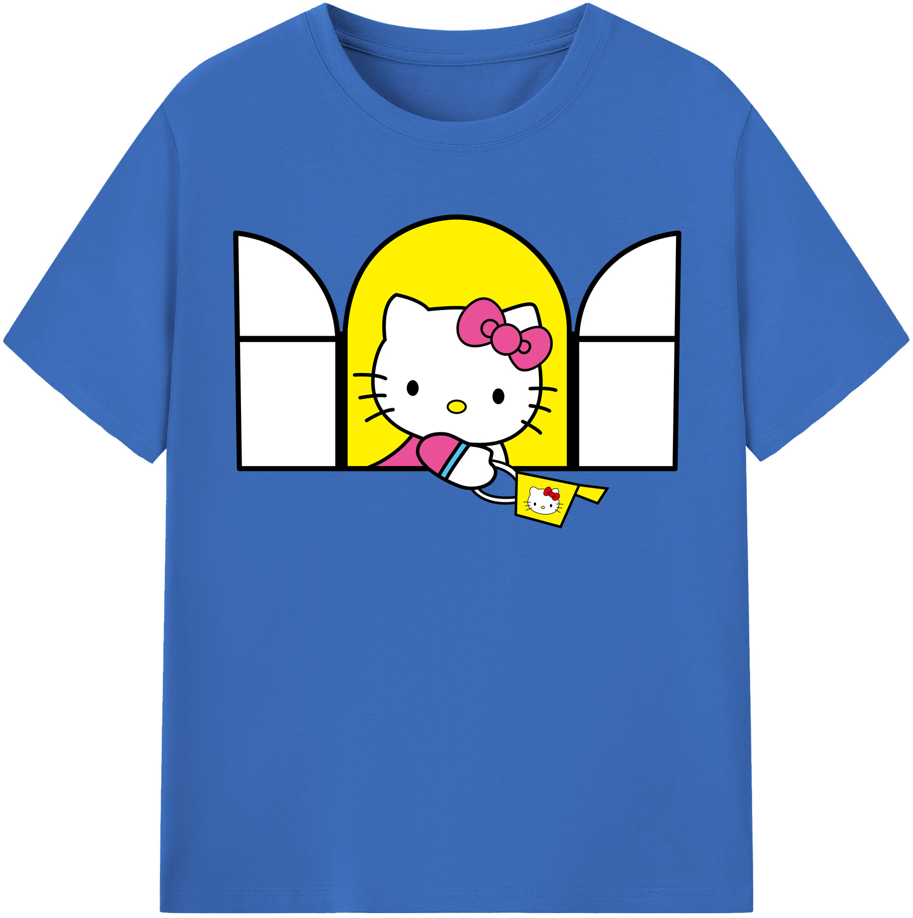 （画像用） Hello Kitty ハローキティ 綿100％半袖Tシャツ（フロントプリント）