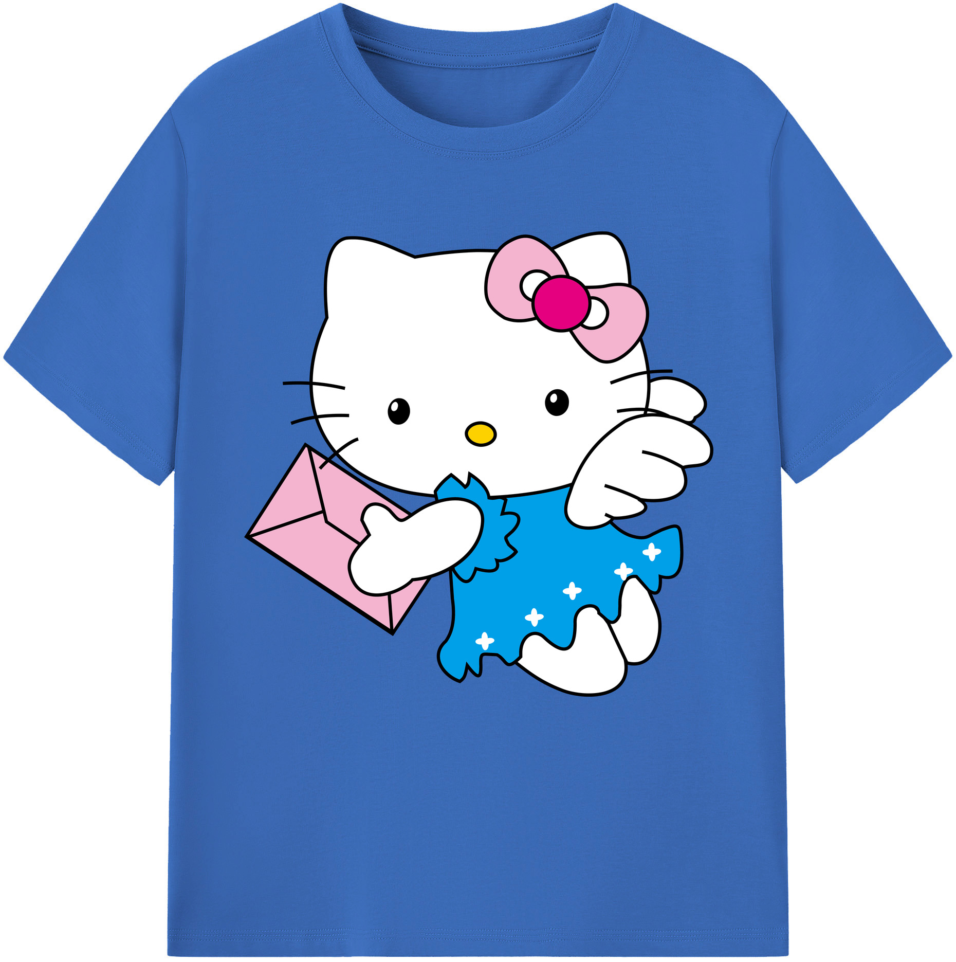 （画像用） Hello Kitty ハローキティ 綿100％半袖Tシャツ（フロントプリント）