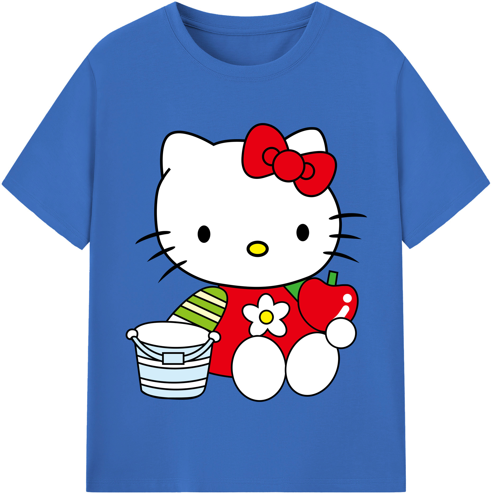 （画像用） Hello Kitty ハローキティ 綿100％半袖Tシャツ（フロントプリント）