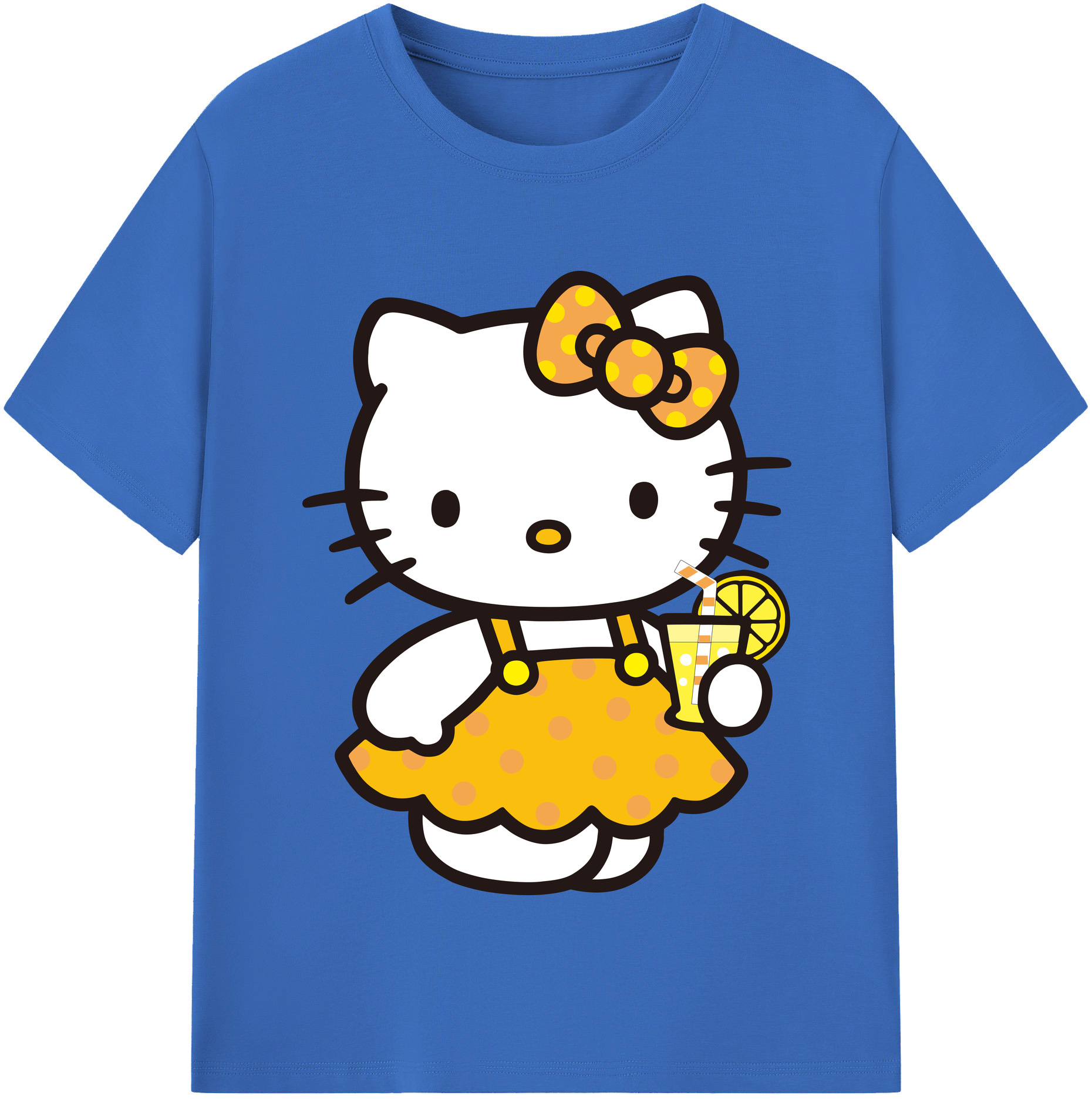 （画像用） Hello Kitty ハローキティ 綿100％半袖Tシャツ（フロントプリント）