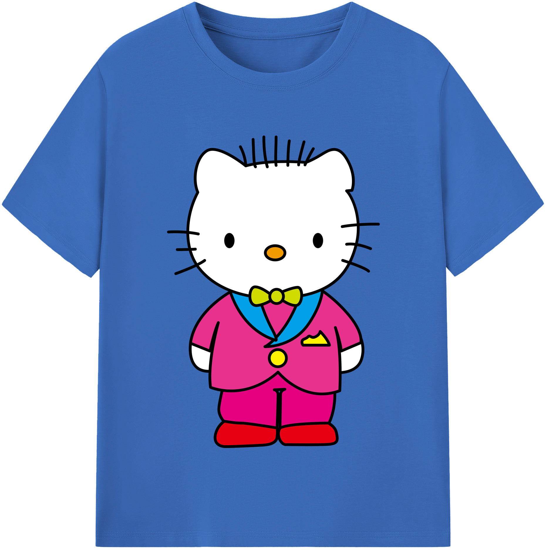 （画像用） Hello Kitty ハローキティ 綿100％半袖Tシャツ（フロントプリント）