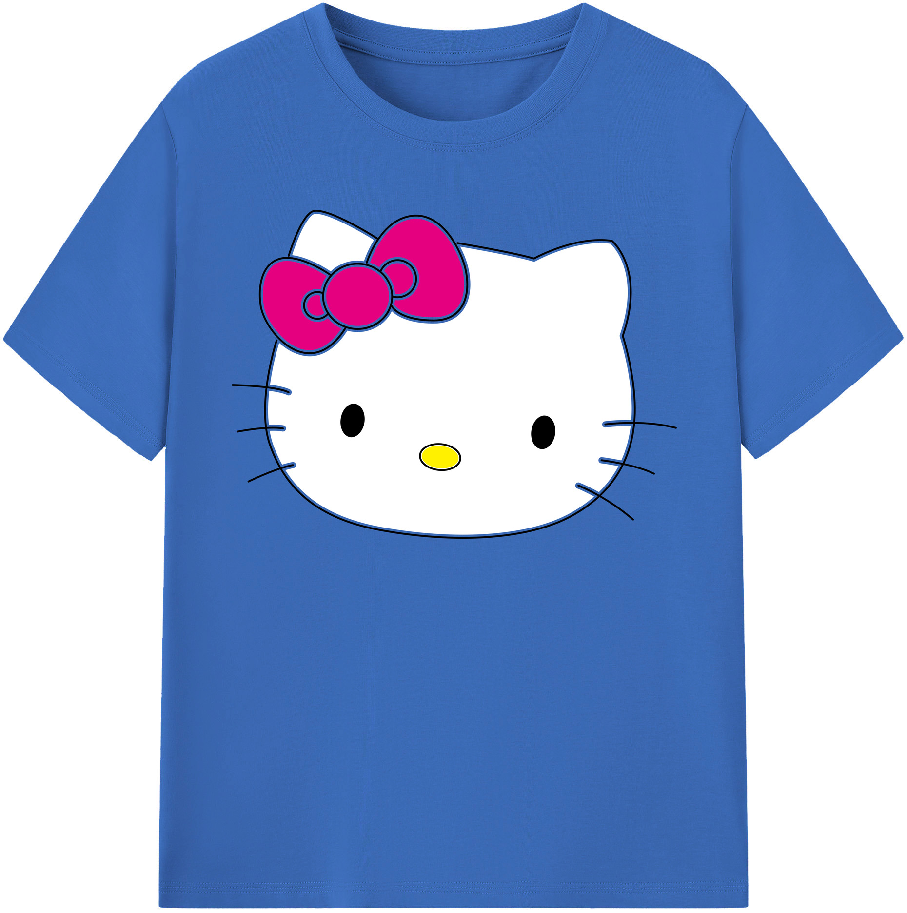 （画像用） Hello Kitty ハローキティ 綿100％半袖Tシャツ（フロントプリント）