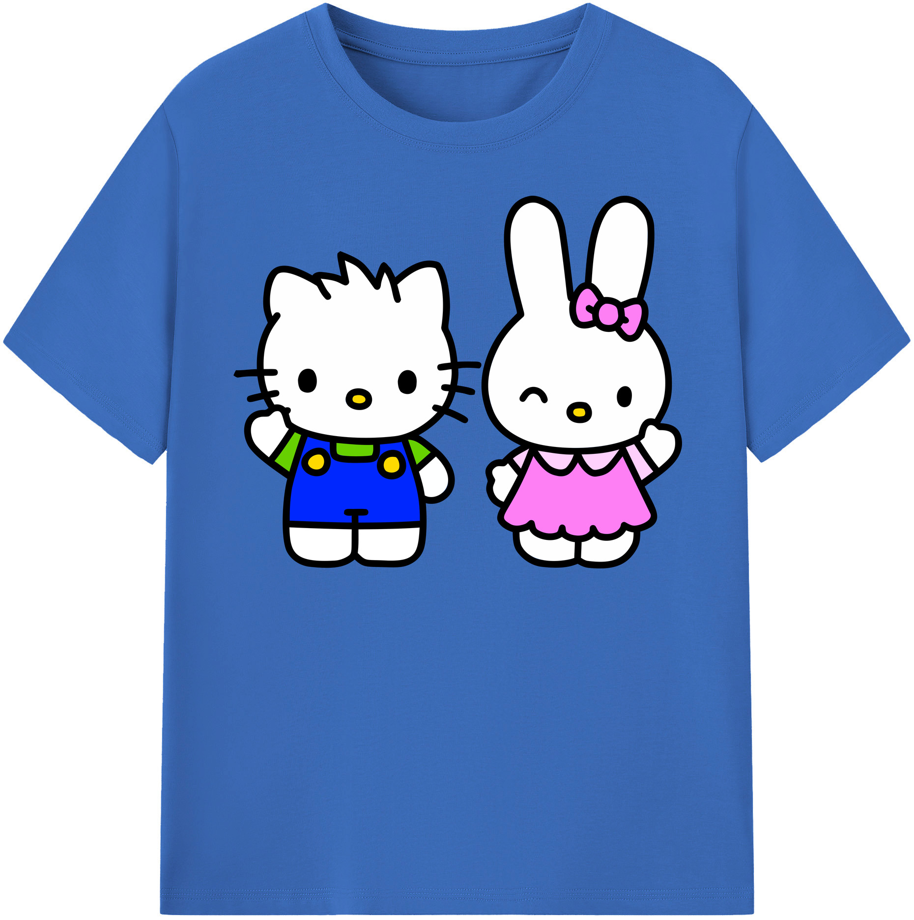 （画像用） Hello Kitty ハローキティ 綿100％半袖Tシャツ（フロントプリント）