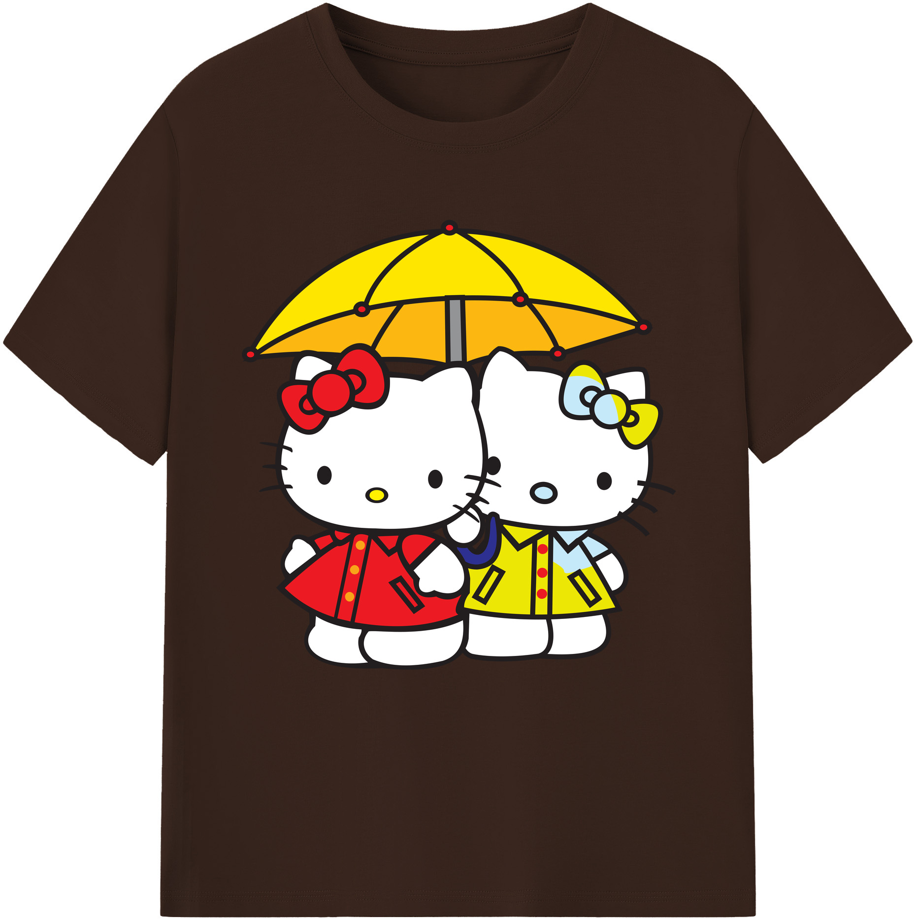 （画像用） Hello Kitty ハローキティ 綿100％半袖Tシャツ（フロントプリント）