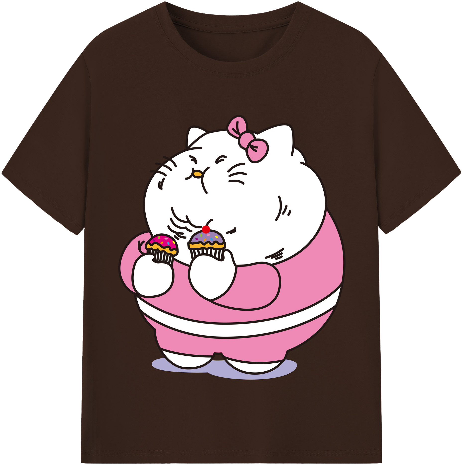 （画像用） Hello Kitty ハローキティ 綿100％半袖Tシャツ（フロントプリント）
