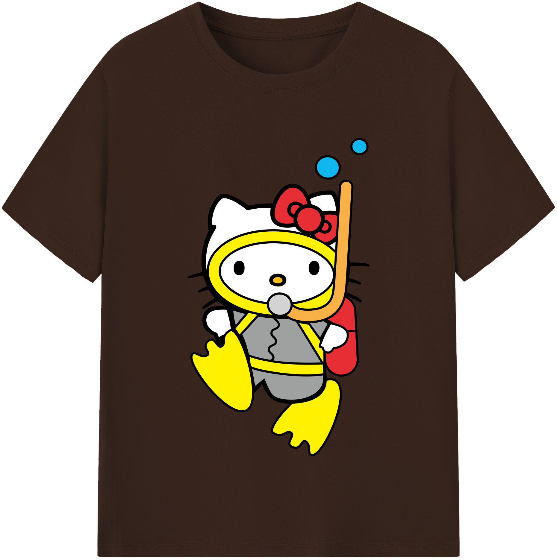 （画像用） Hello Kitty ハローキティ 綿100％半袖Tシャツ（フロントプリント）