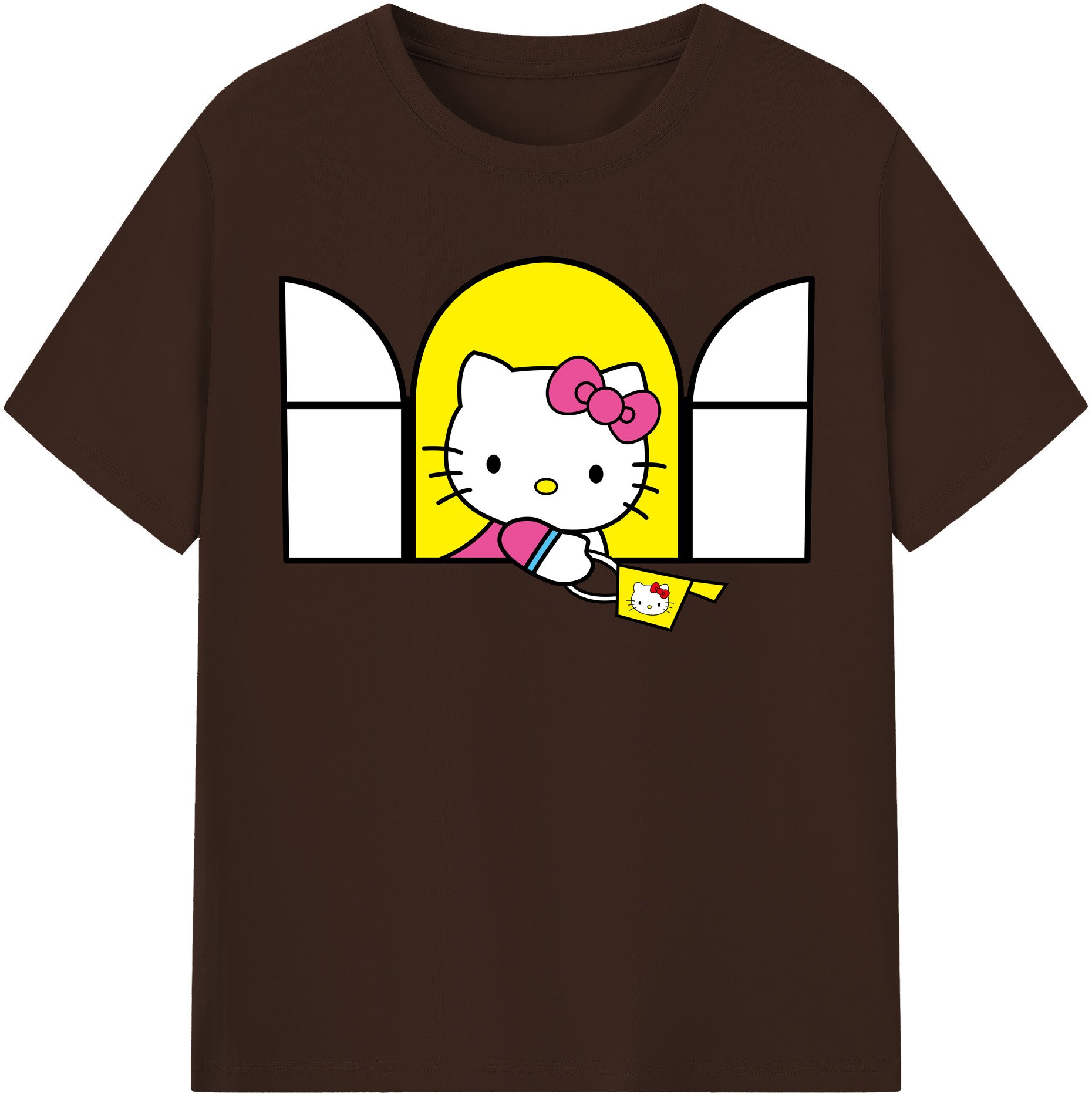 （画像用） Hello Kitty ハローキティ 綿100％半袖Tシャツ（フロントプリント）