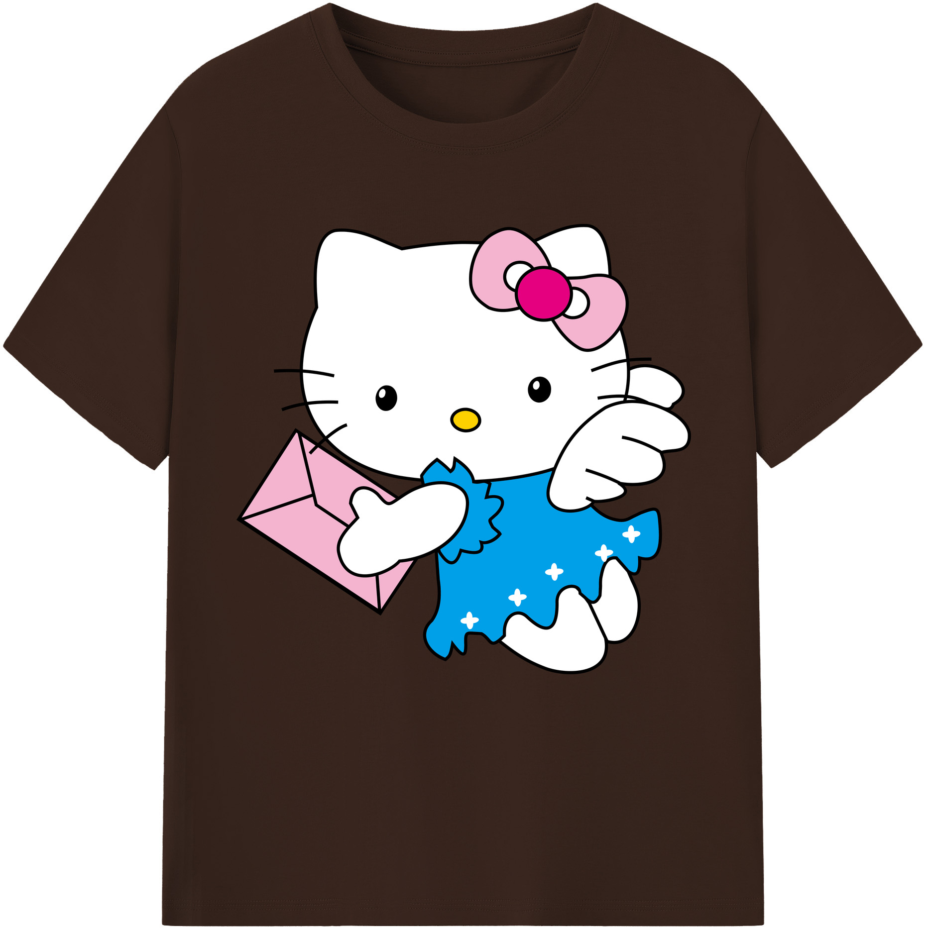 （画像用） Hello Kitty ハローキティ 綿100％半袖Tシャツ（フロントプリント）
