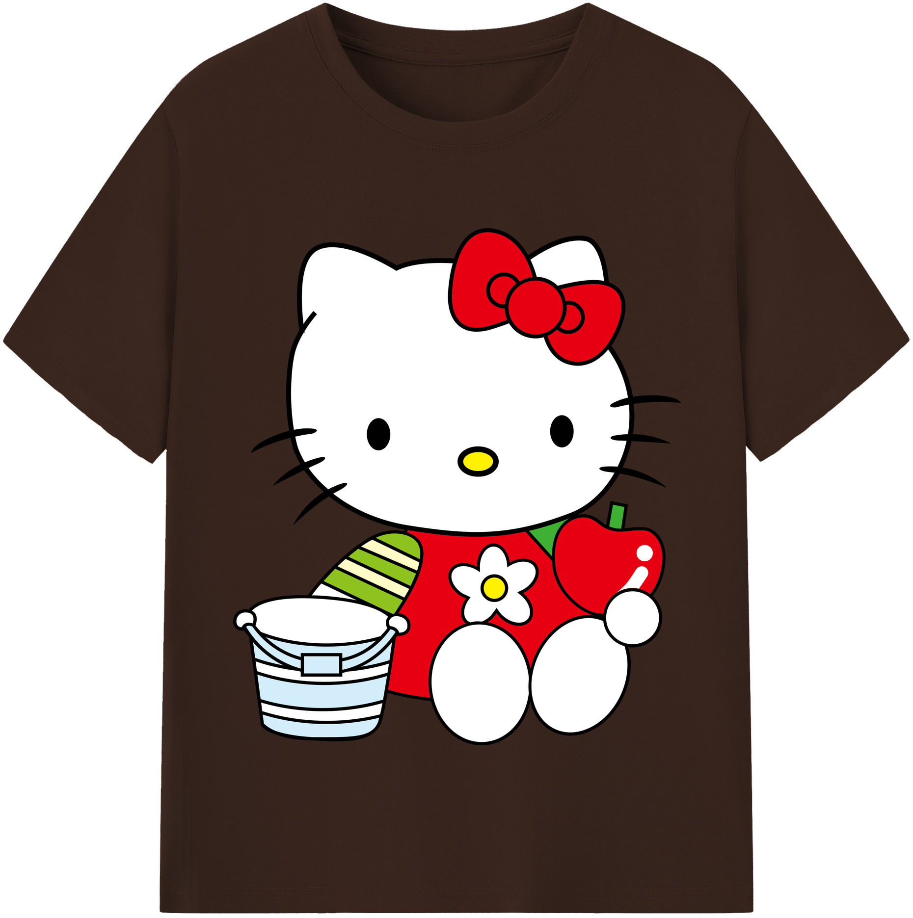 （画像用） Hello Kitty ハローキティ 綿100％半袖Tシャツ（フロントプリント）