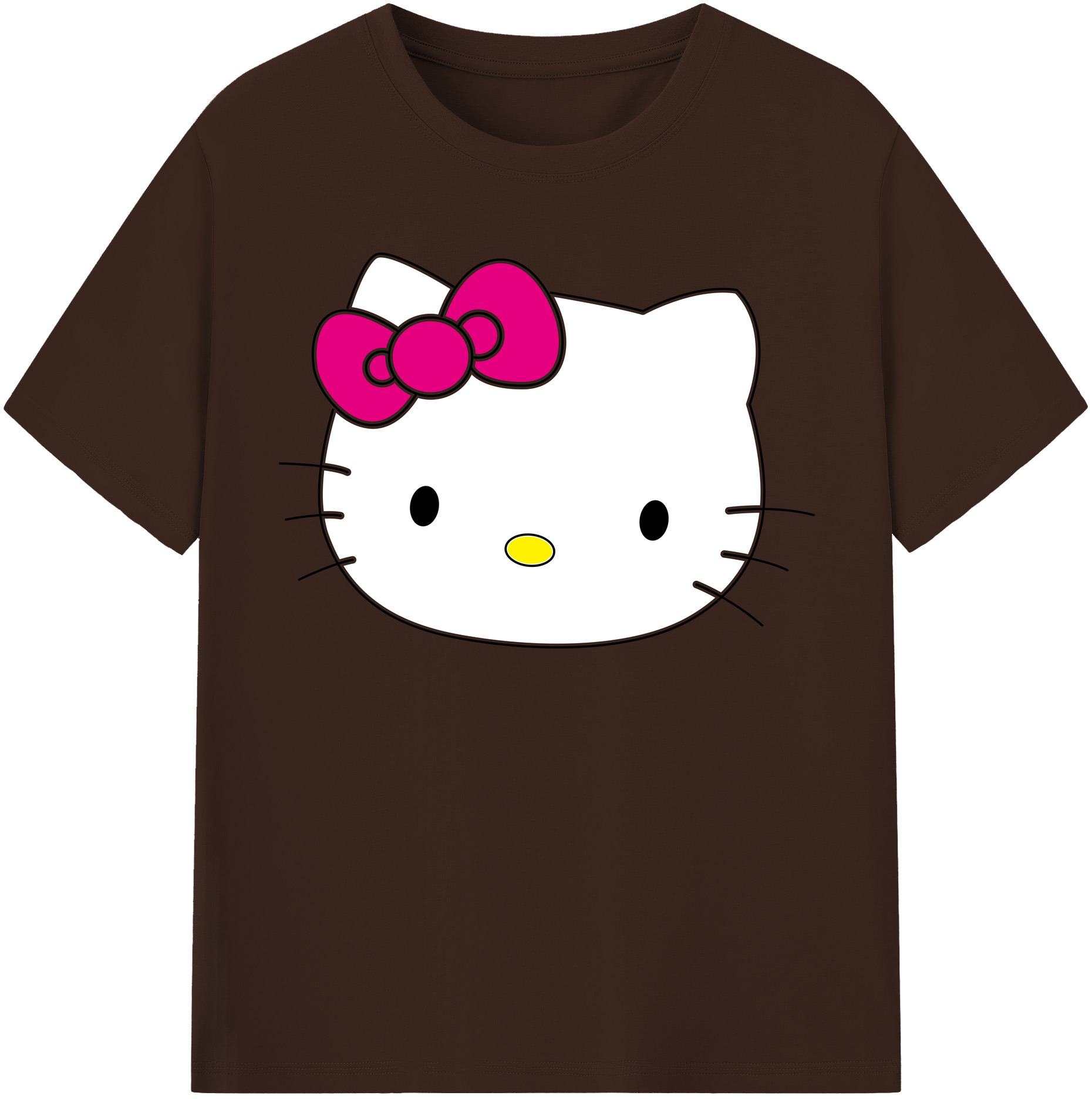 （画像用） Hello Kitty ハローキティ 綿100％半袖Tシャツ（フロントプリント）