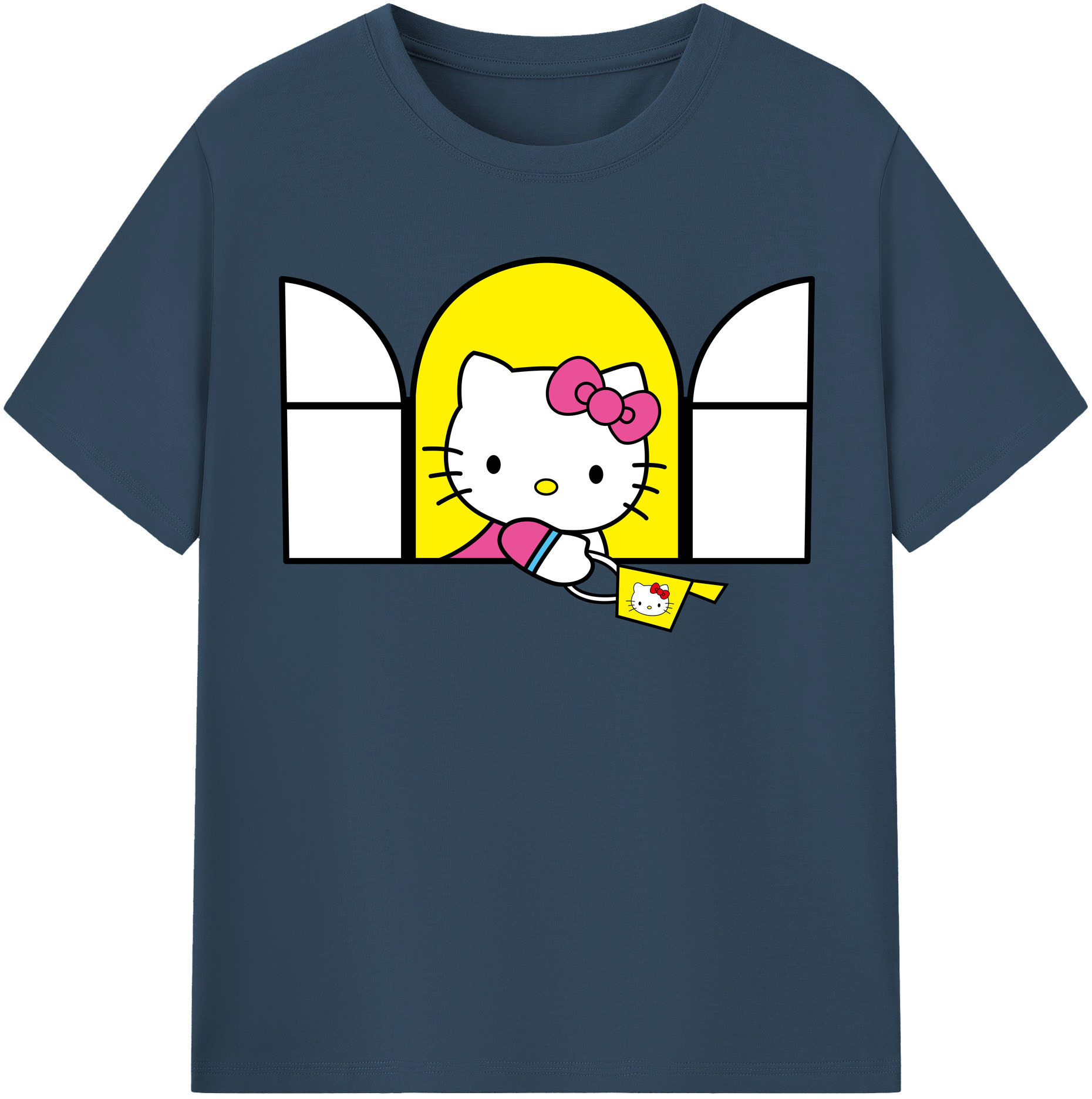 （画像用） Hello Kitty ハローキティ 綿100％半袖Tシャツ（フロントプリント）
