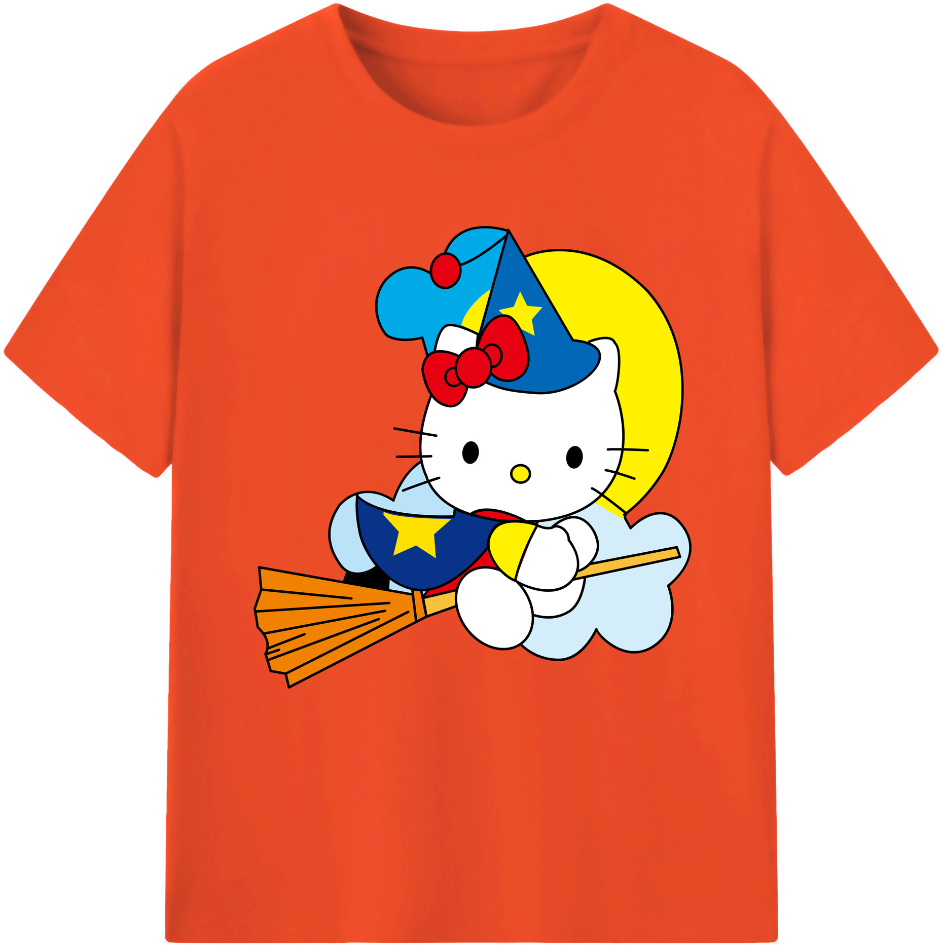 （画像用） Hello Kitty ハローキティ 綿100％半袖Tシャツ（フロントプリント）