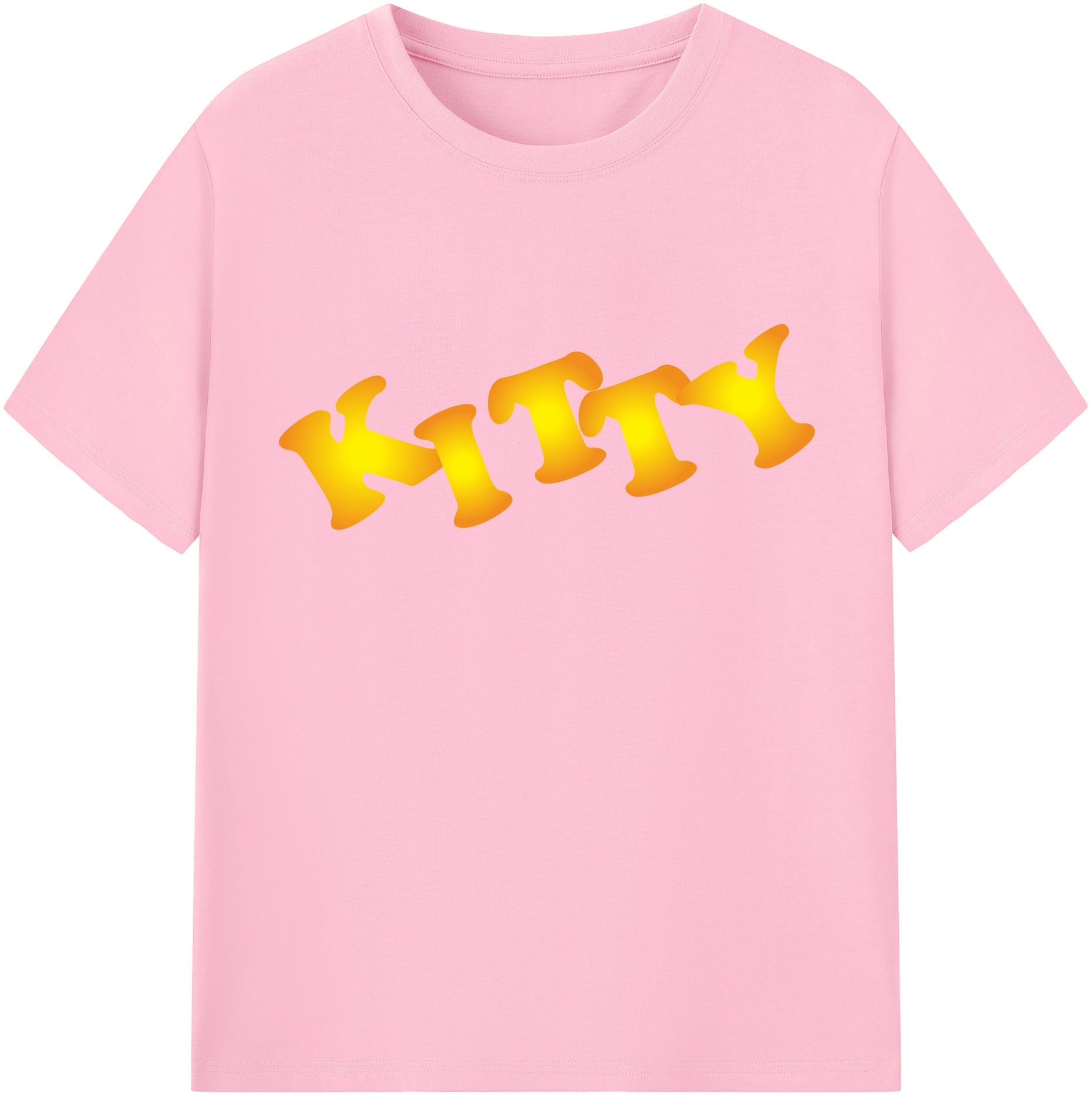 （画像用） Hello Kitty ハローキティ 綿100％半袖Tシャツ（フロントプリント）