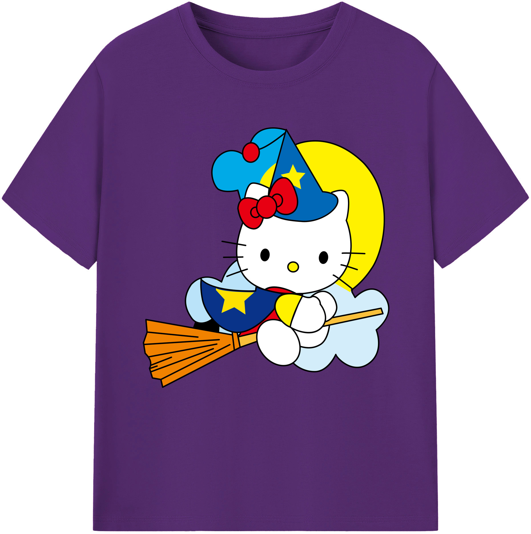 （画像用） Hello Kitty ハローキティ 綿100％半袖Tシャツ（フロントプリント）