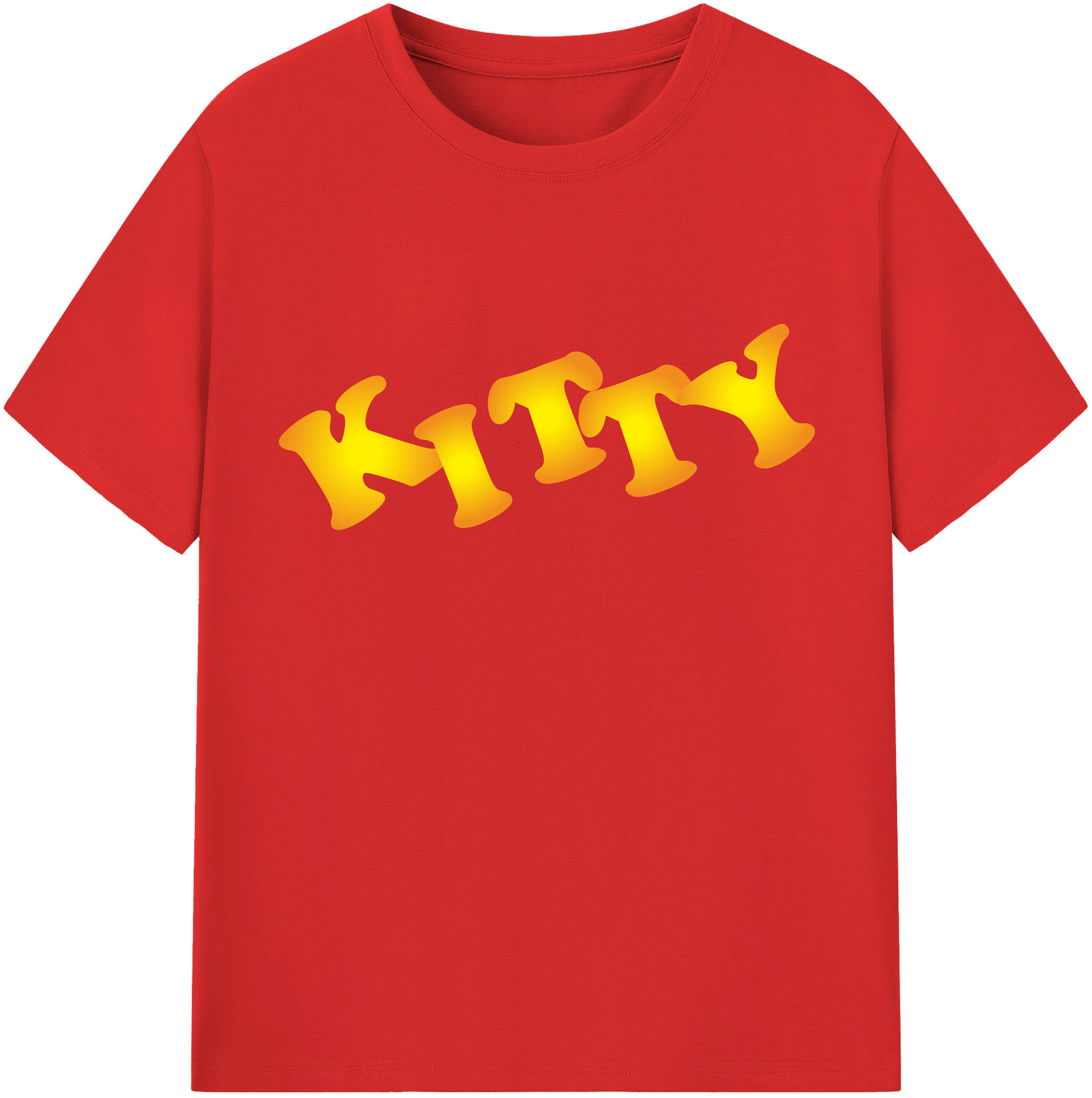 （画像用） Hello Kitty ハローキティ 綿100％半袖Tシャツ（フロントプリント）