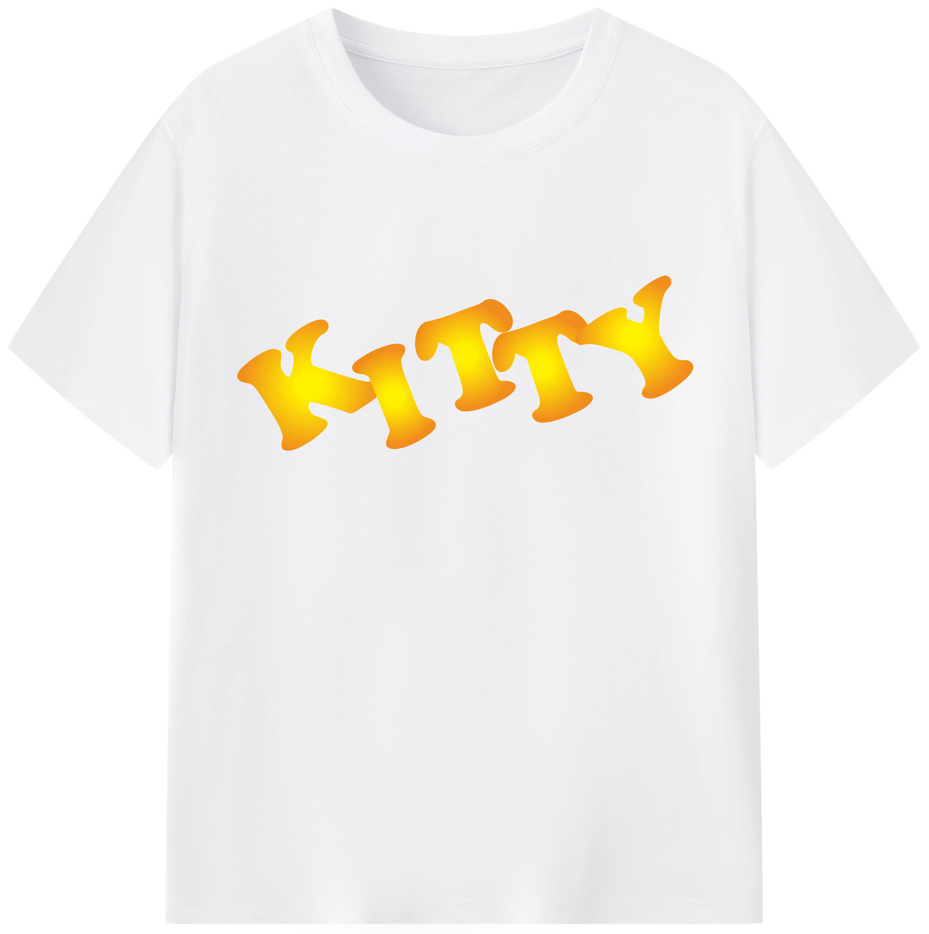 （画像用） Hello Kitty ハローキティ 綿100％半袖Tシャツ（フロントプリント）