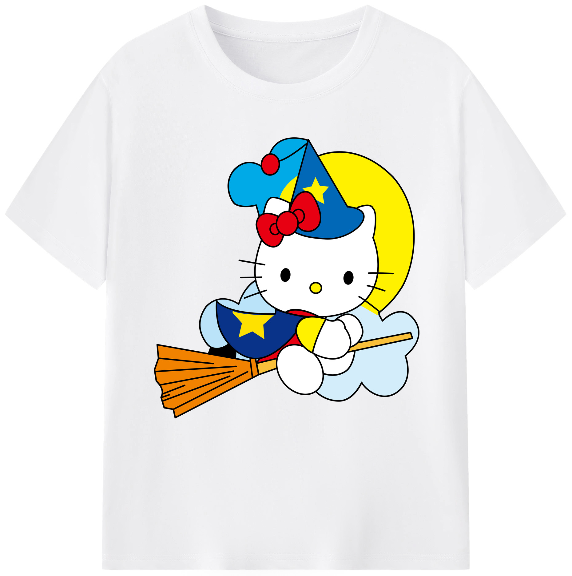（画像用） Hello Kitty ハローキティ 綿100％半袖Tシャツ（フロントプリント）