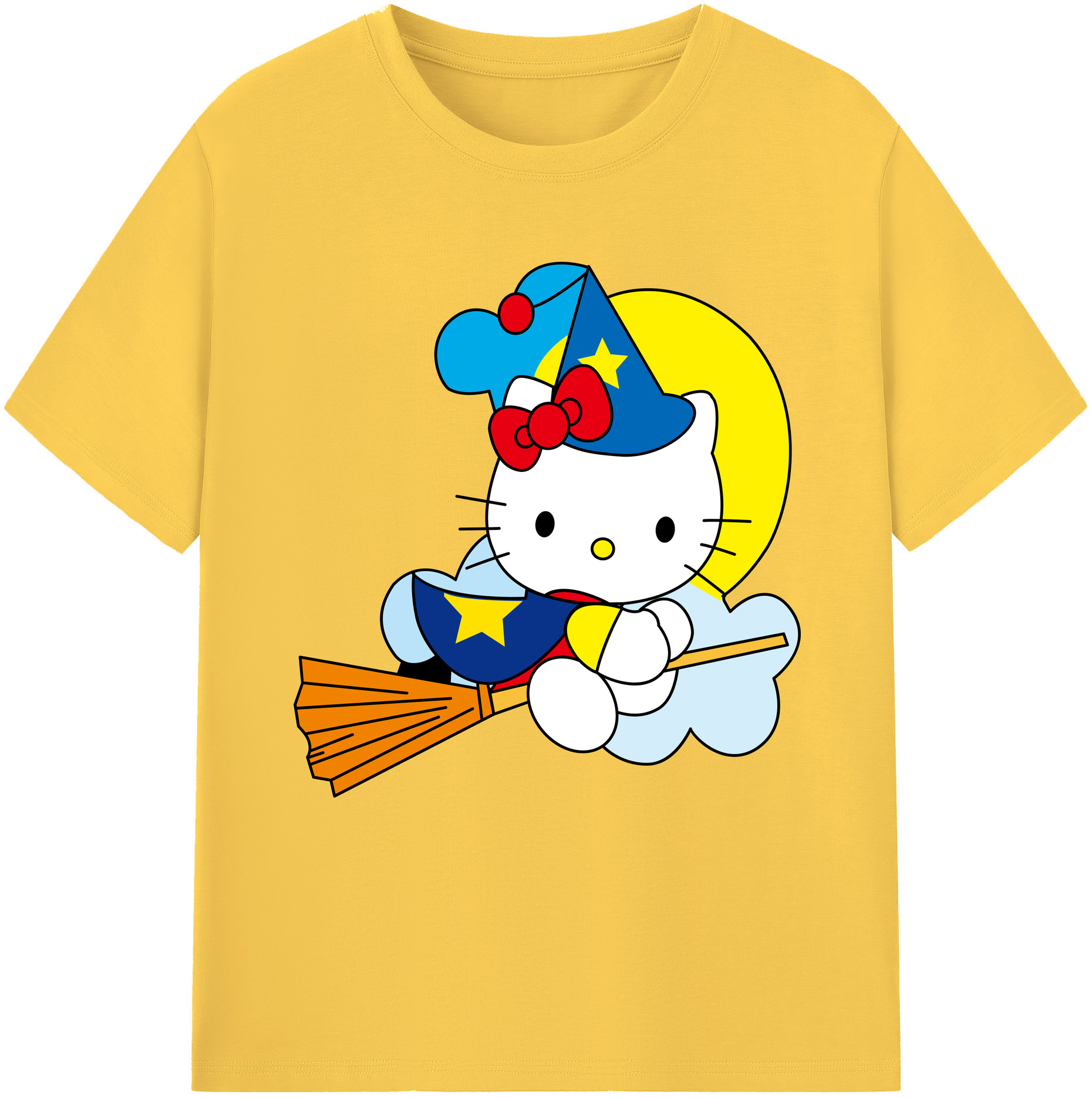 （画像用） Hello Kitty ハローキティ 綿100％半袖Tシャツ（フロントプリント）