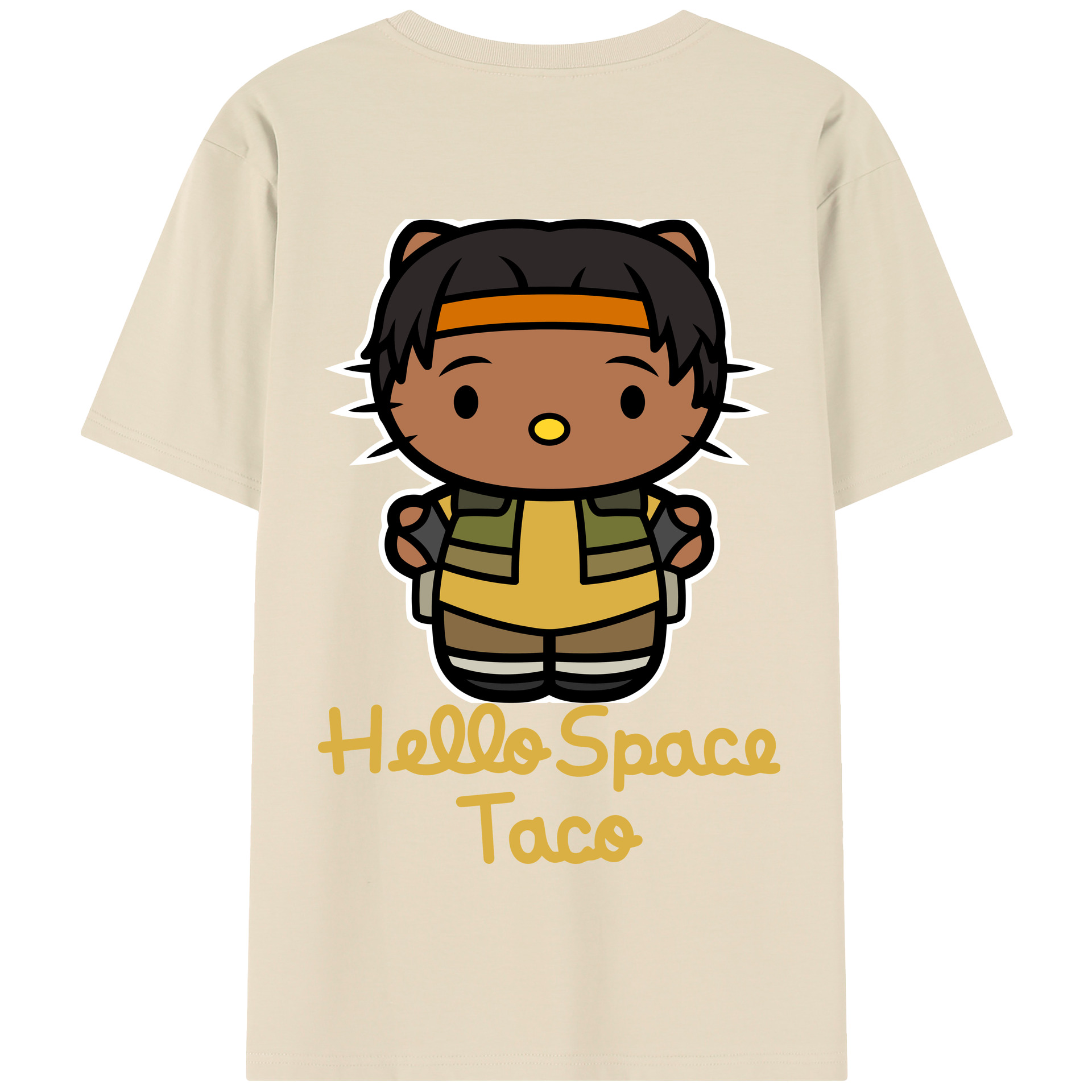 （画像用） Hello Kitty ハローキティ 綿100％半袖Tシャツ（背面プリント）