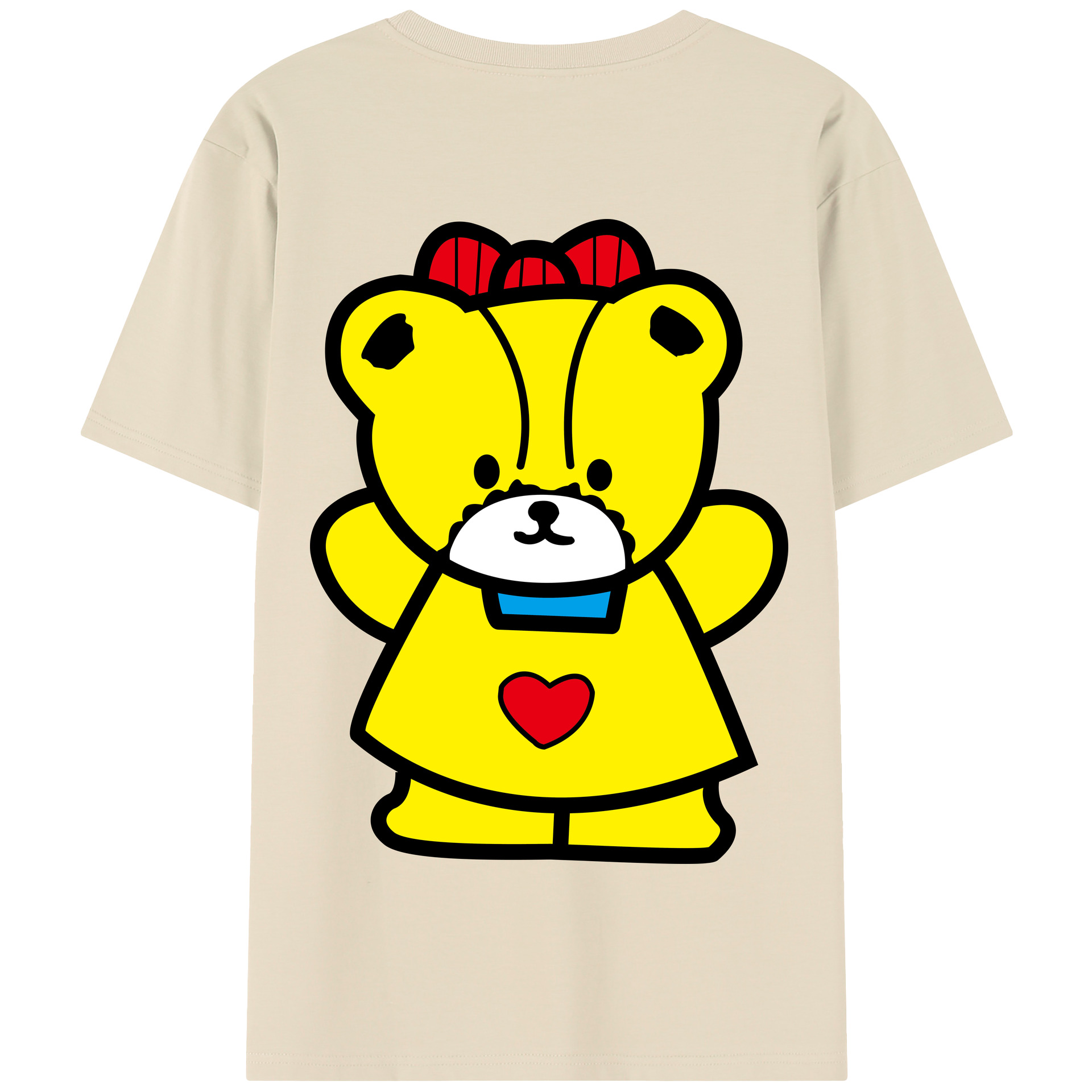 （画像用） Hello Kitty ハローキティ 綿100％半袖Tシャツ（背面プリント）