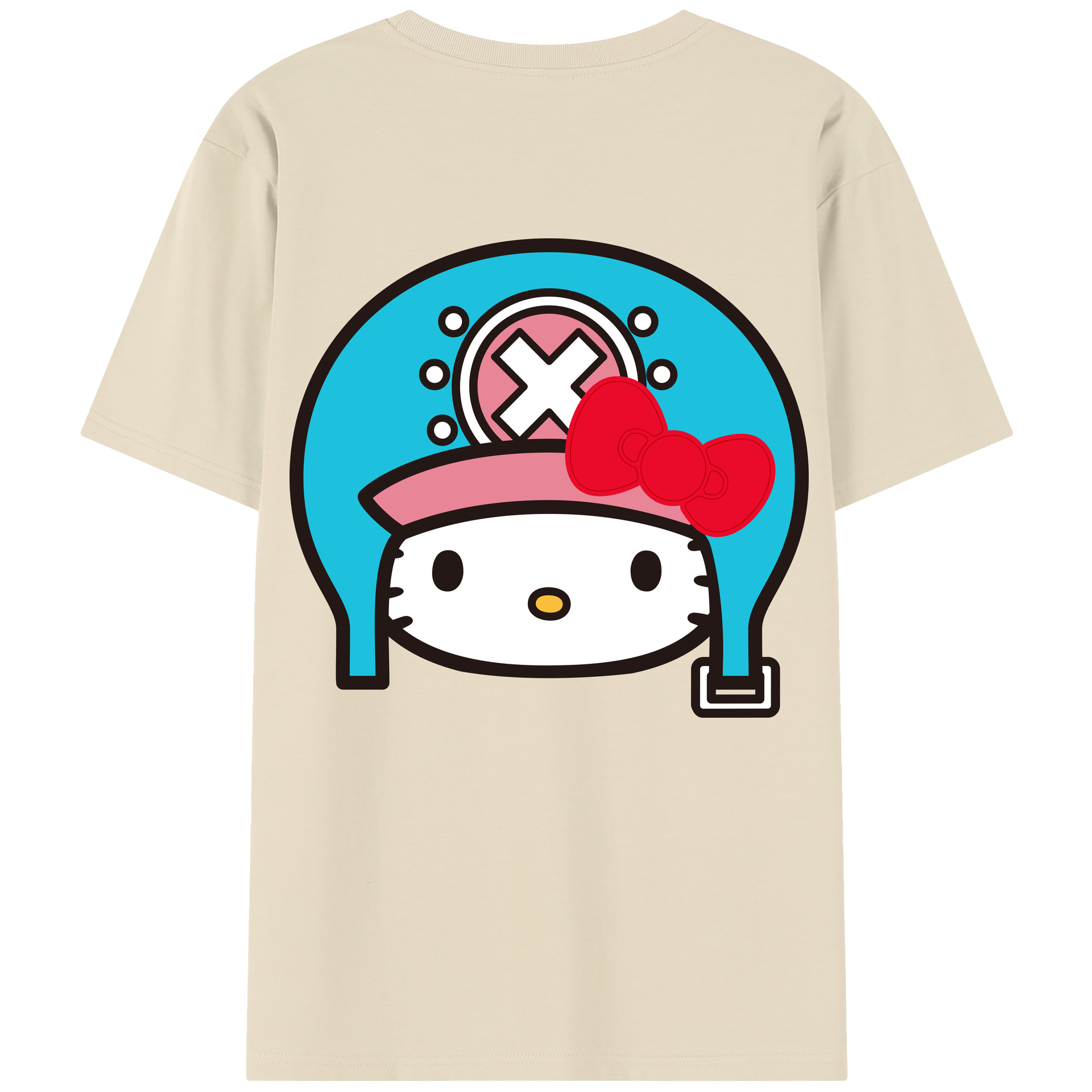 （画像用） Hello Kitty ハローキティ 綿100％半袖Tシャツ（背面プリント）