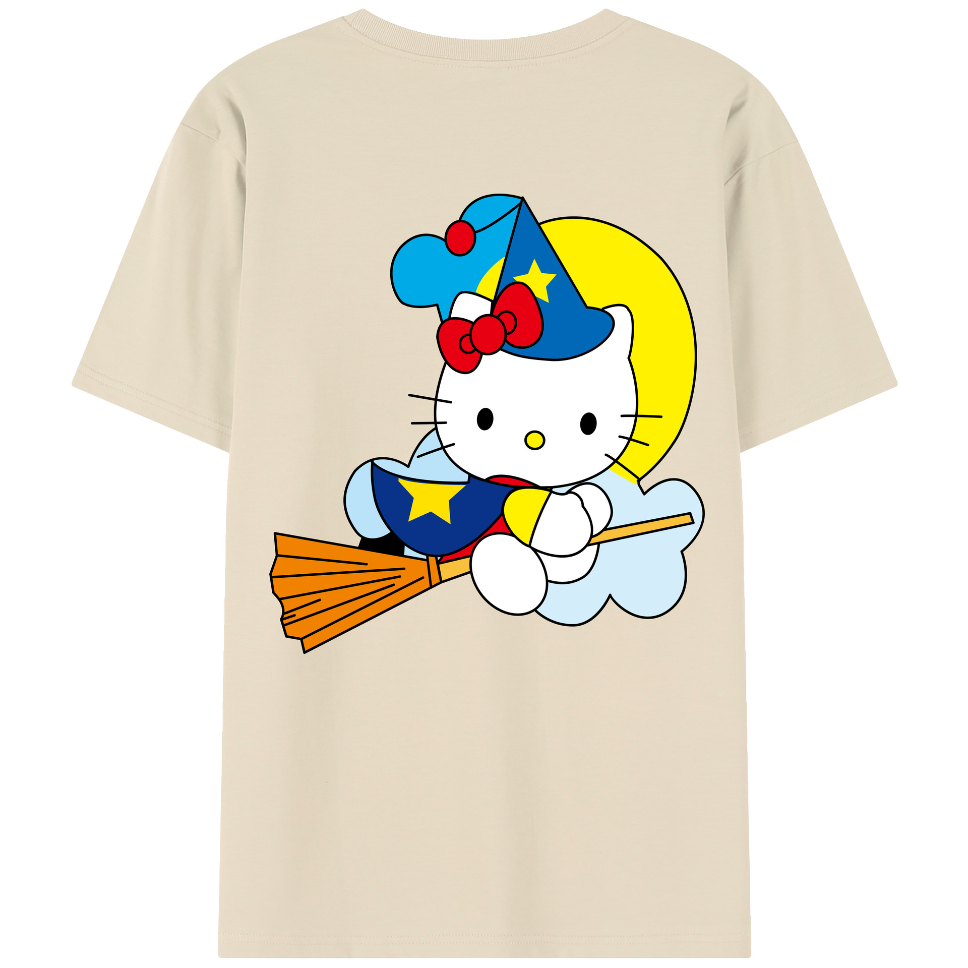 （画像用） Hello Kitty ハローキティ 綿100％半袖Tシャツ（背面プリント）