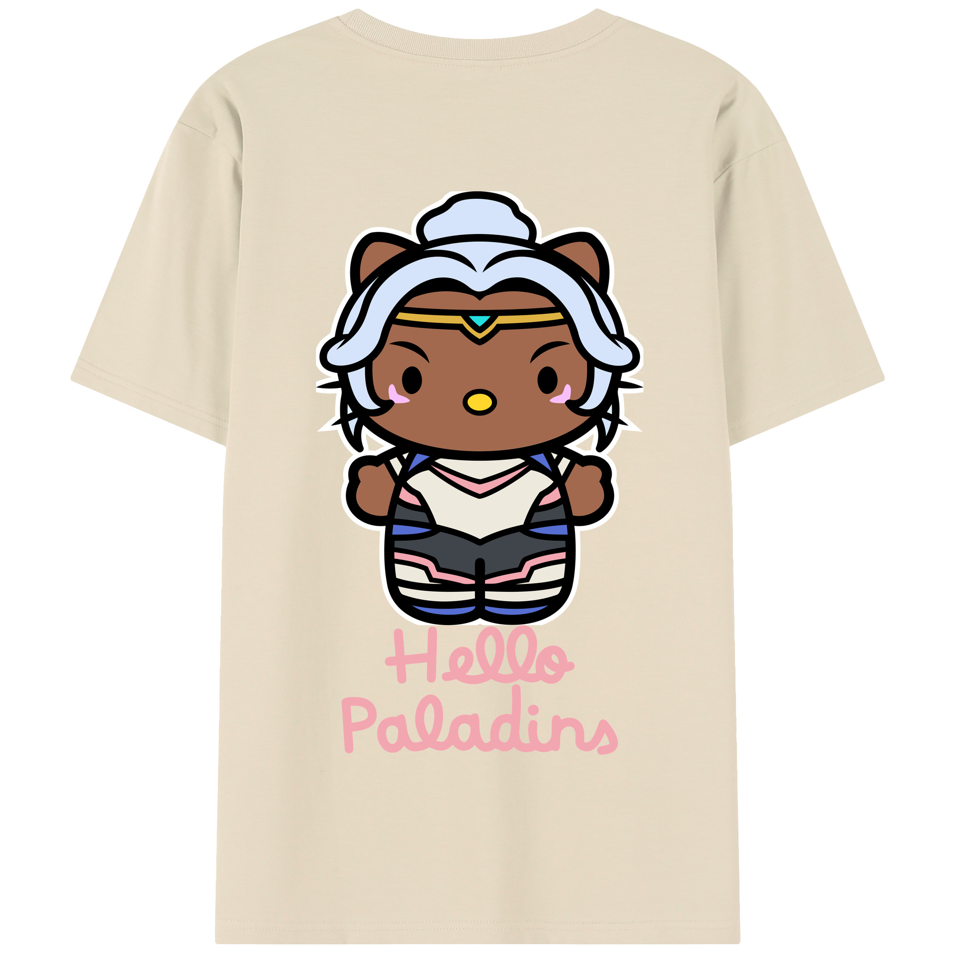 （画像用） Hello Kitty ハローキティ 綿100％半袖Tシャツ（背面プリント）
