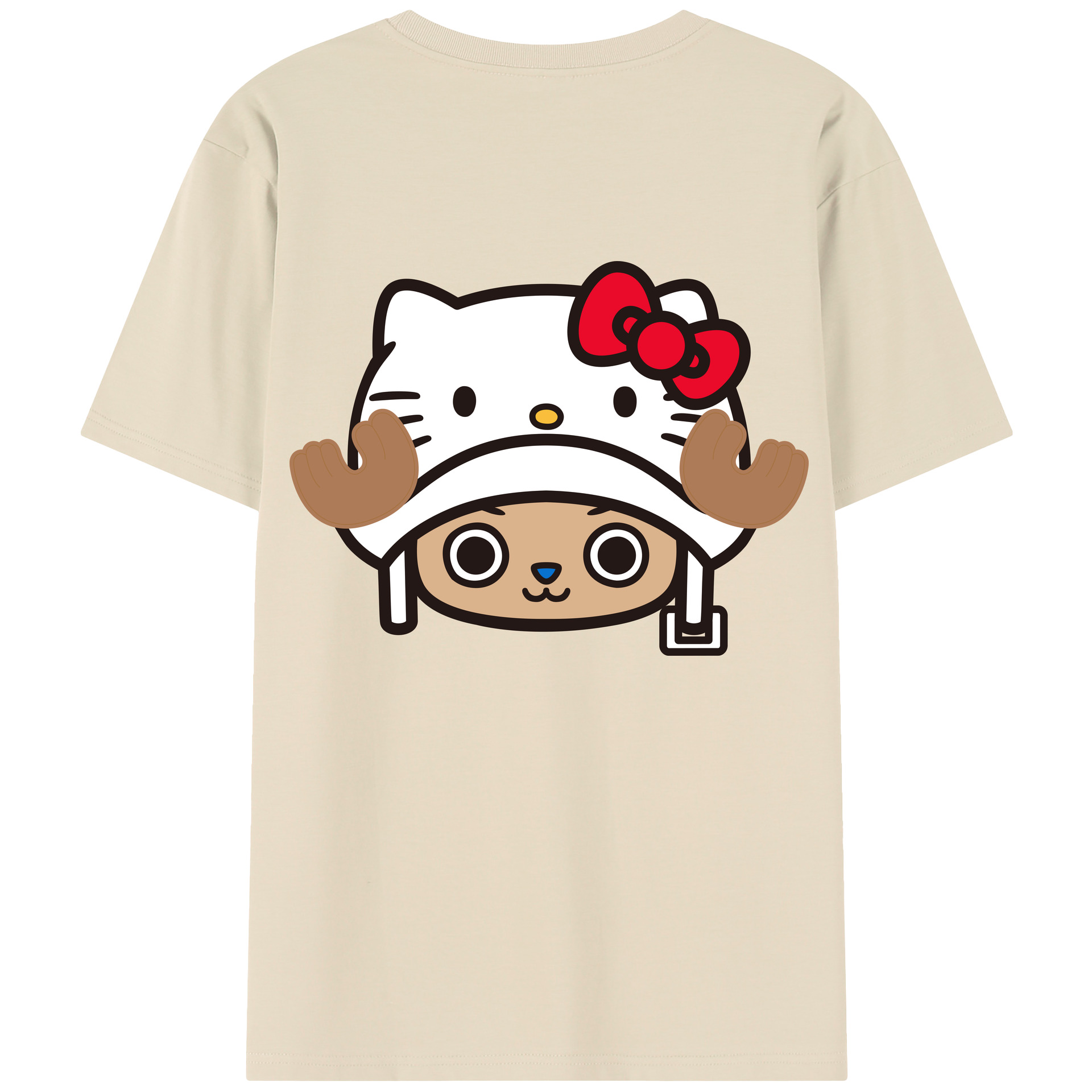 （画像用） Hello Kitty ハローキティ 綿100％半袖Tシャツ（背面プリント）
