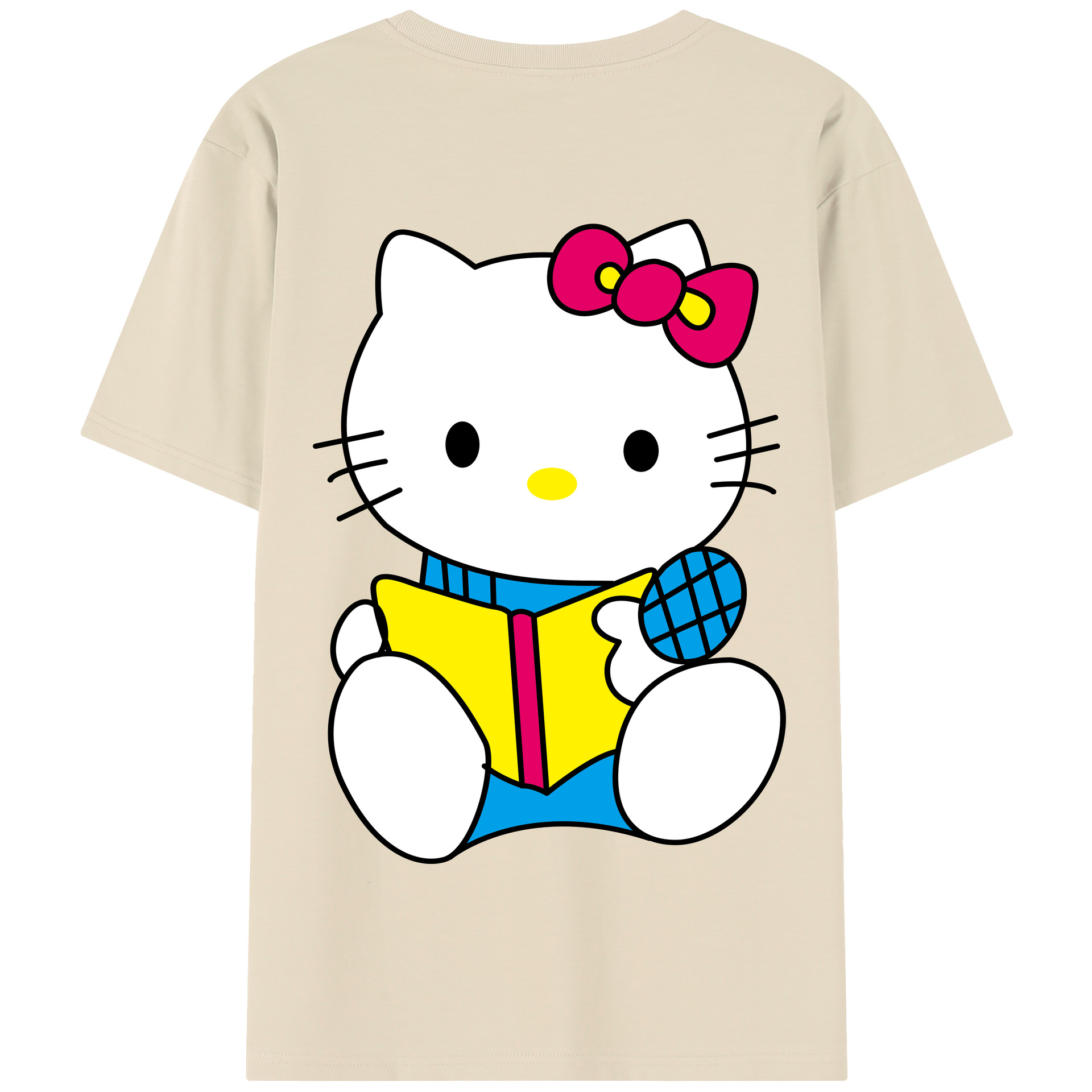 （画像用） Hello Kitty ハローキティ 綿100％半袖Tシャツ（背面プリント）