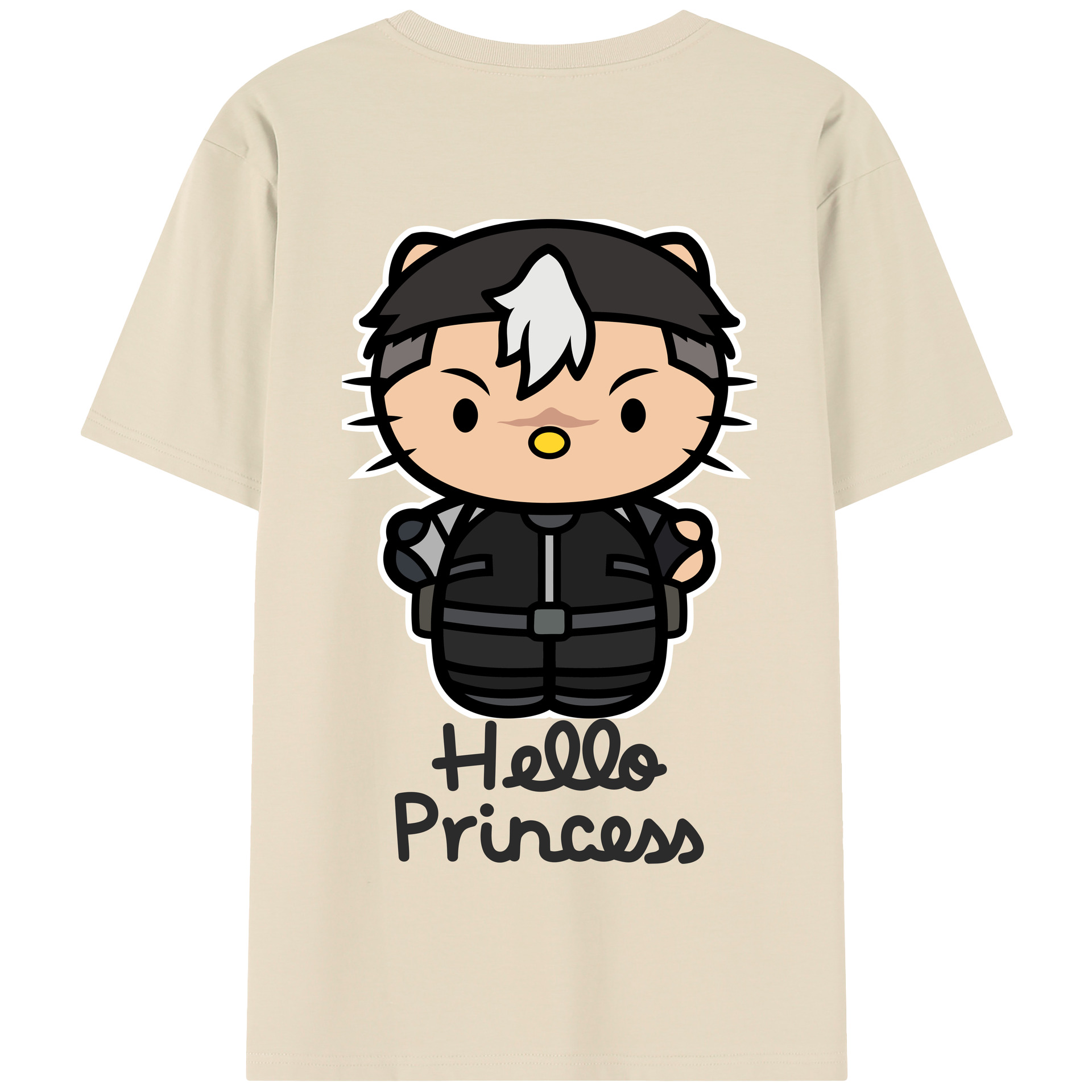 （画像用） Hello Kitty ハローキティ 綿100％半袖Tシャツ（背面プリント）