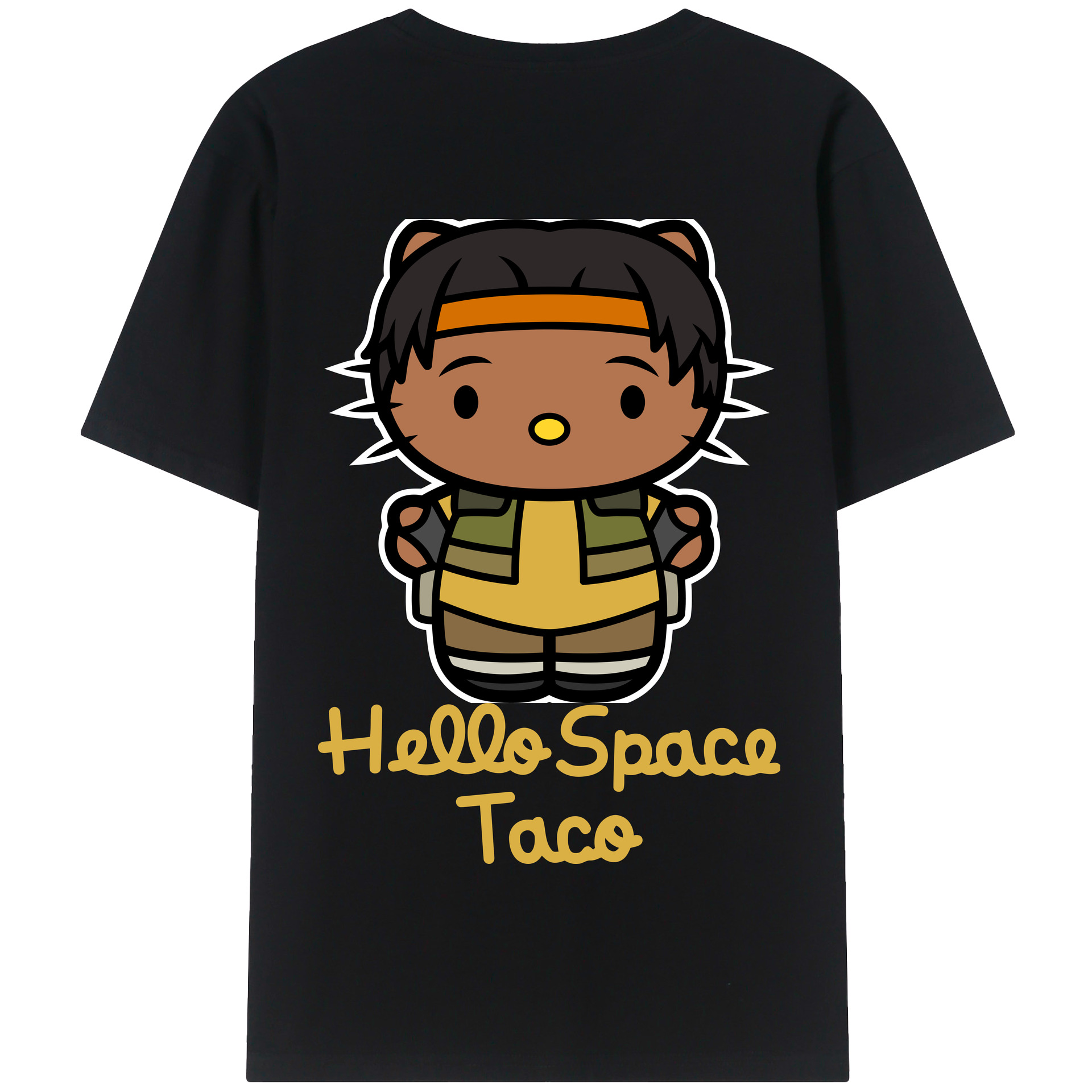 （画像用） Hello Kitty ハローキティ 綿100％半袖Tシャツ（背面プリント）